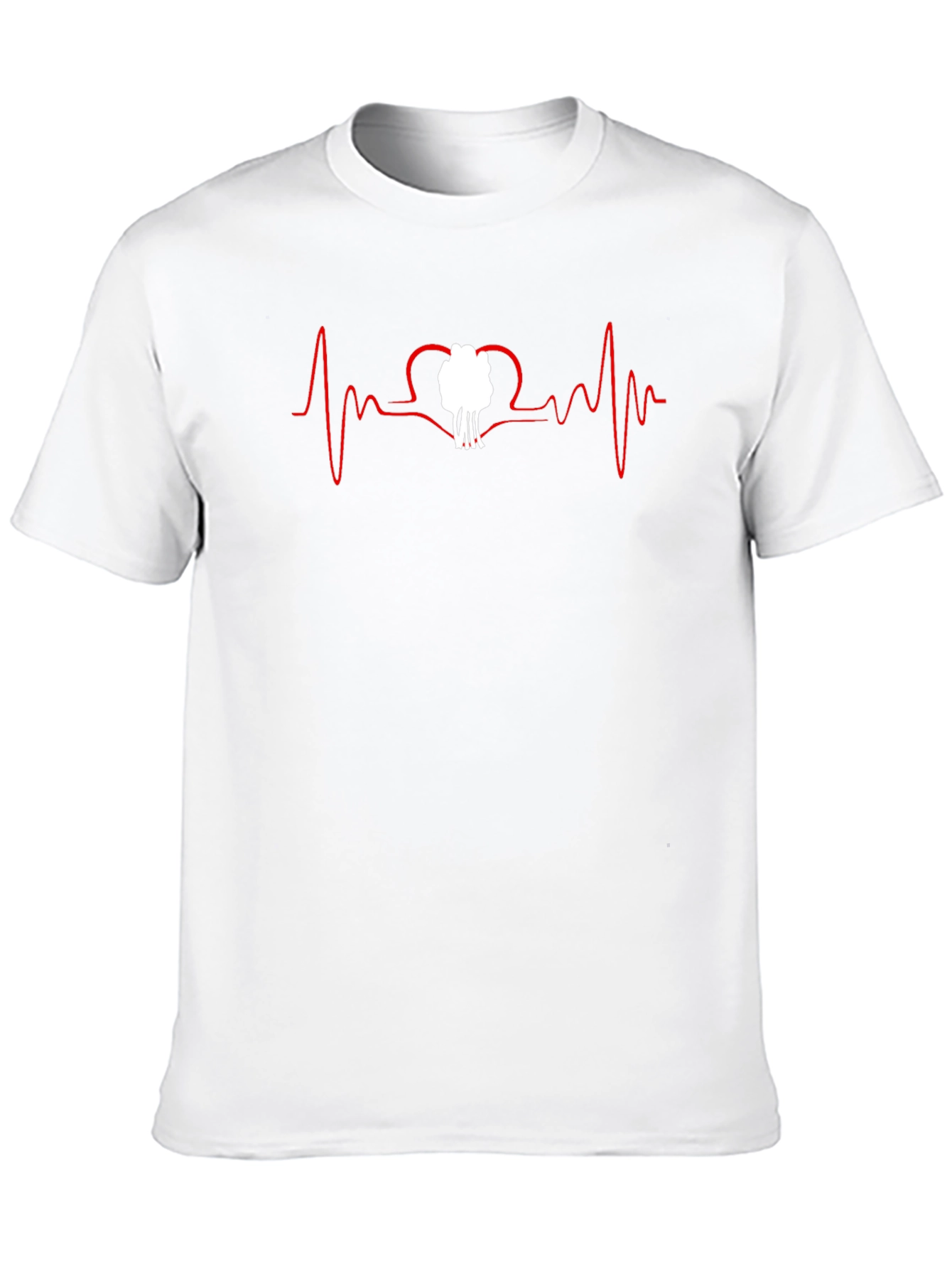 Black Heartbeat Lifeline Tree Hugger Graphic Tee - Black view 10