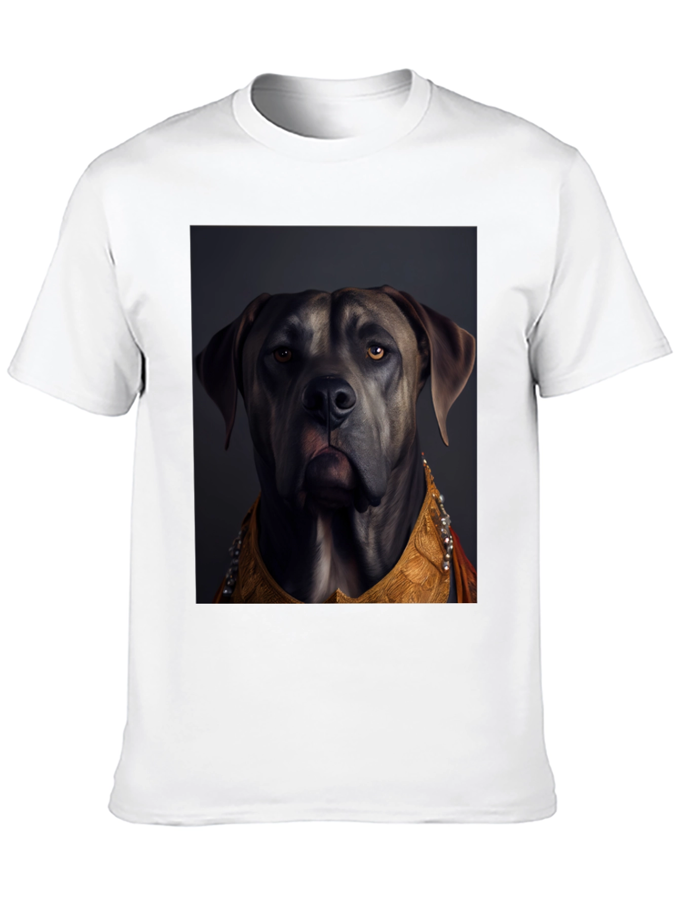 Black Dog Portrait Graphic Tee - Stylish Canine Art view 10