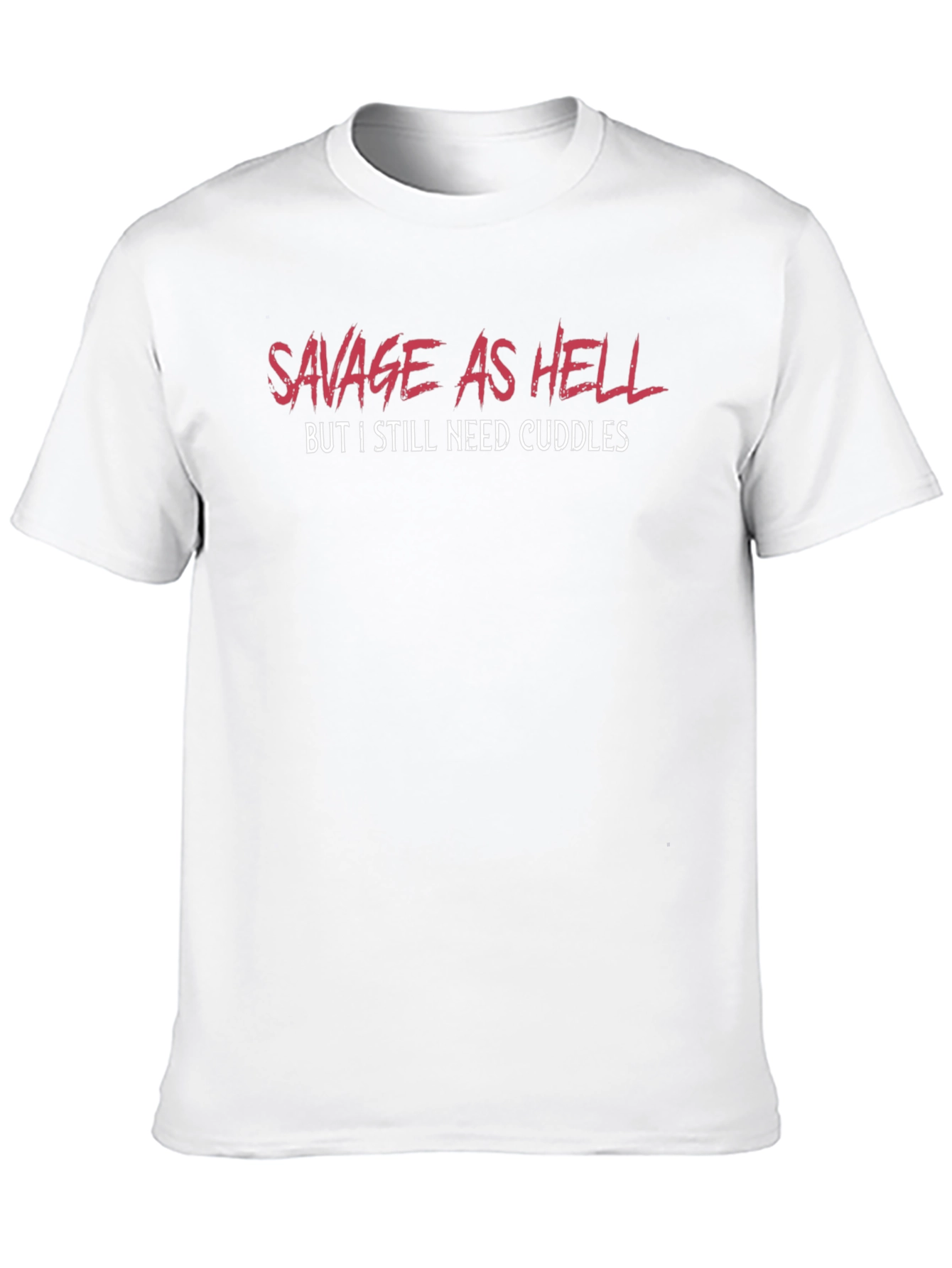 Black Savage As Hell Need Cuddles Graphic Tee view 10