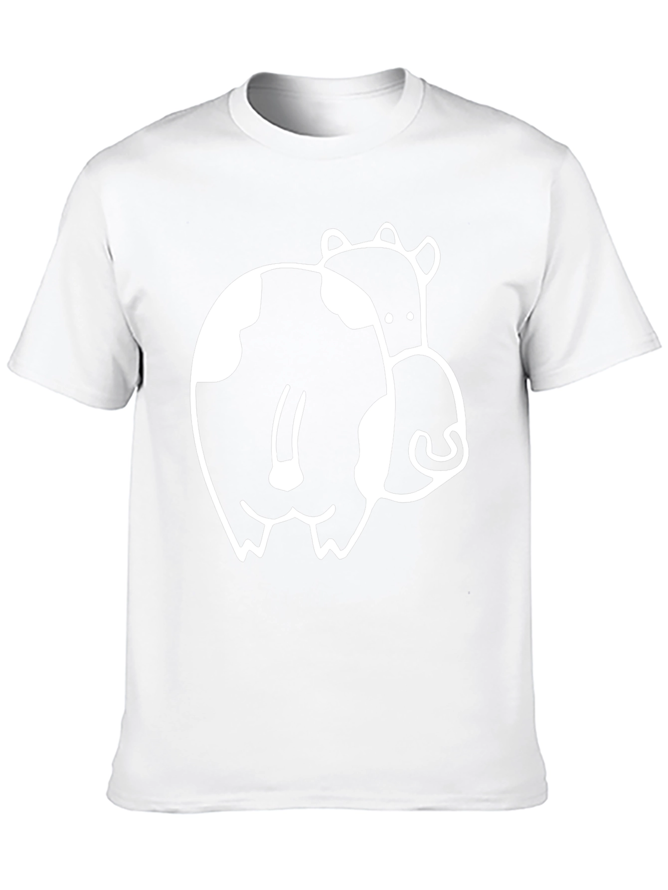 Black Funny Cow Butt T-Shirt - Black Graphic Tee view 10