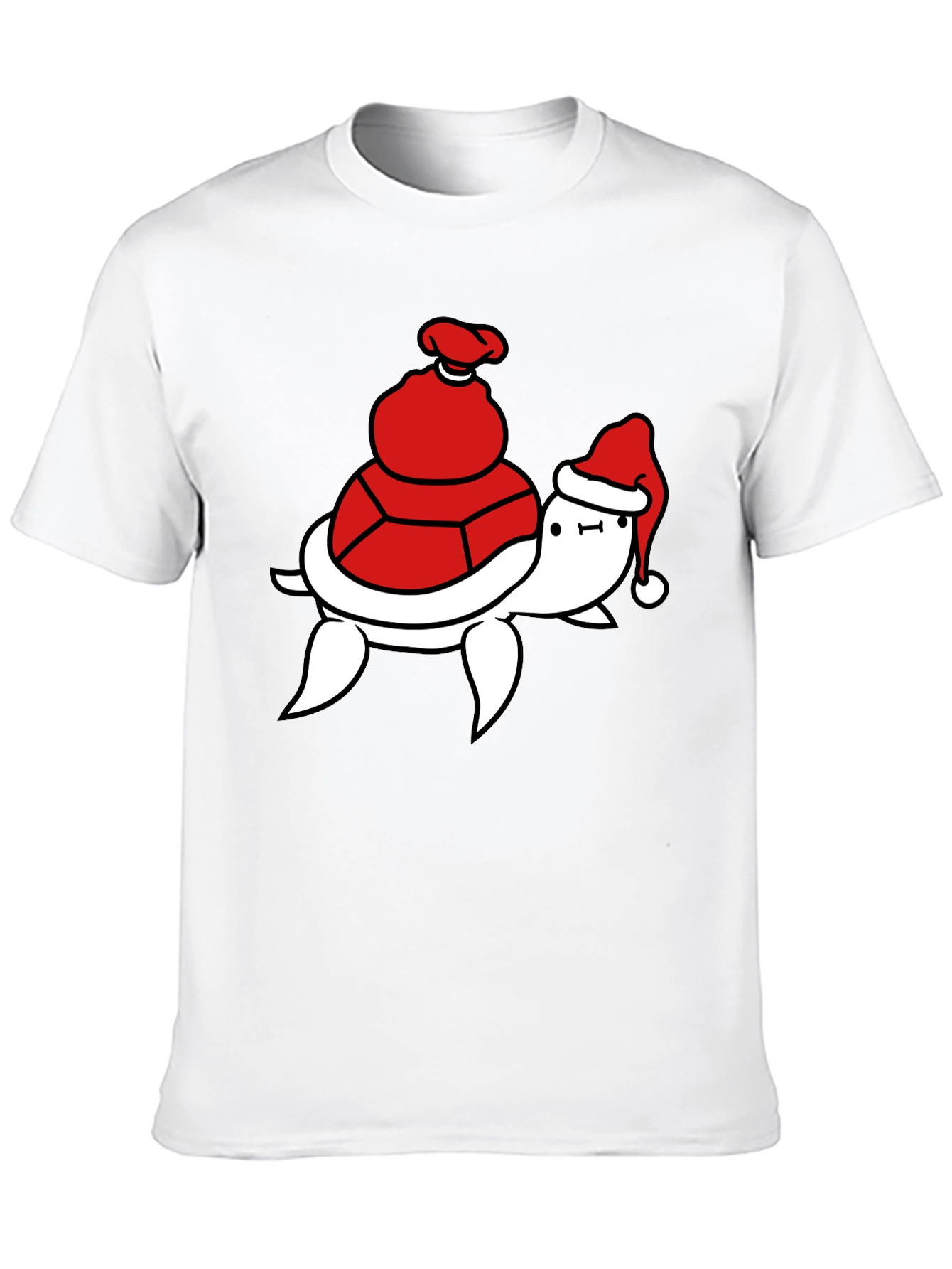 Black Festive Turtle T-Shirt - Holiday Ready view 10