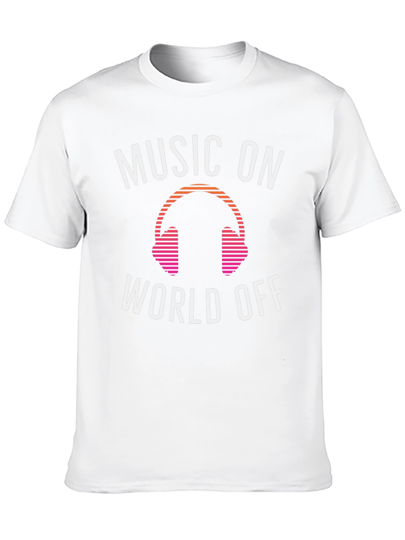 Black Music On, World Off Graphic Tee view 10