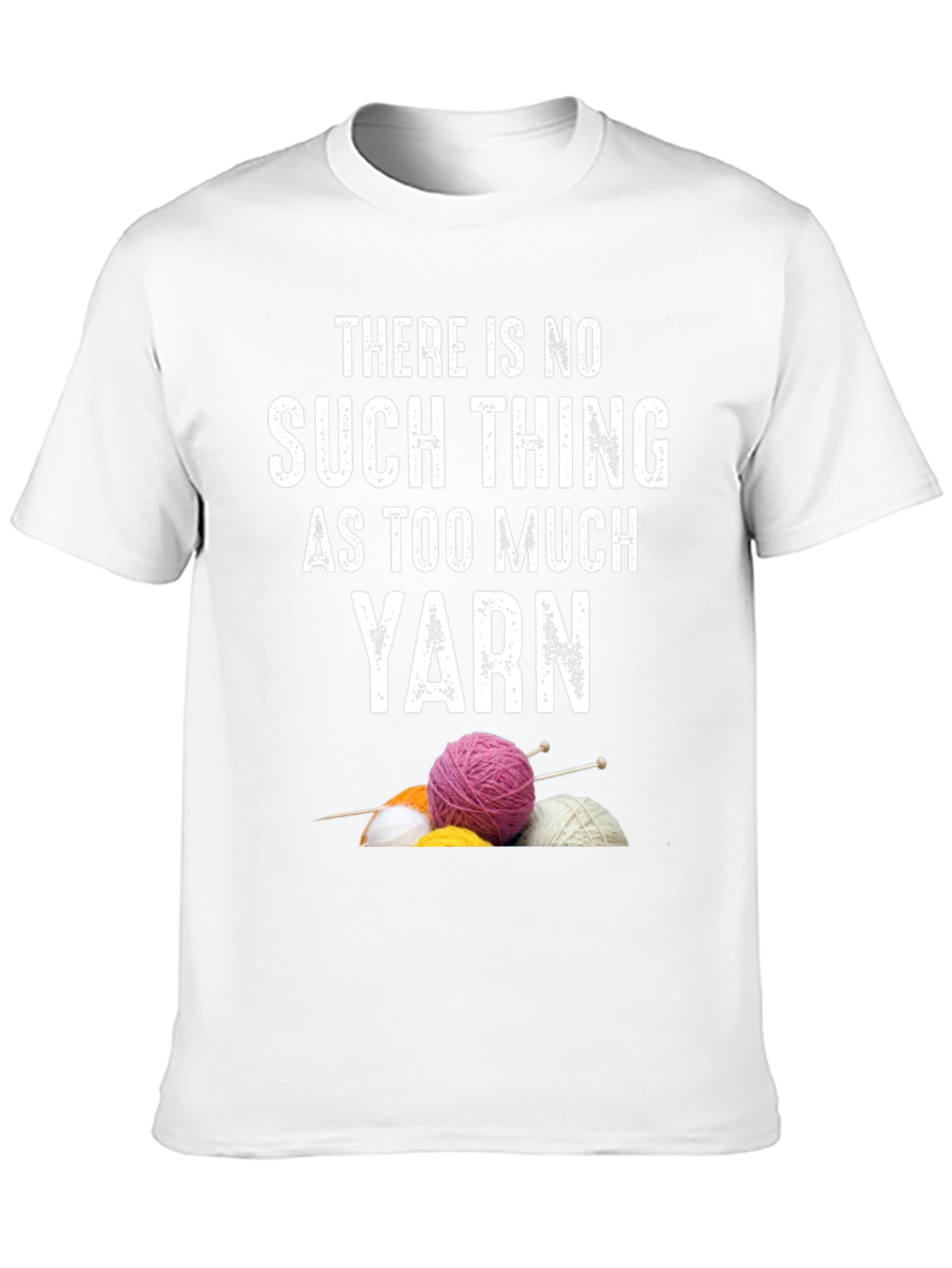 Black Yarn Lover T-Shirt - Knitting & Crochet Gift view 10