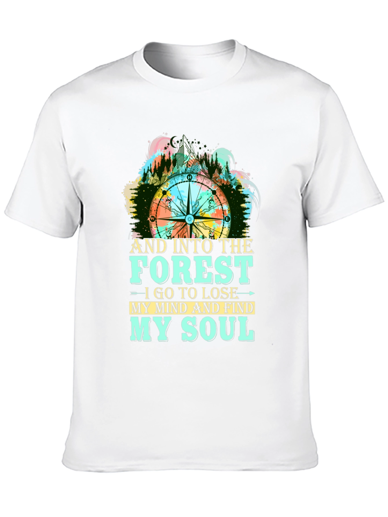 Black Forest Compass Graphic T-Shirt view 10