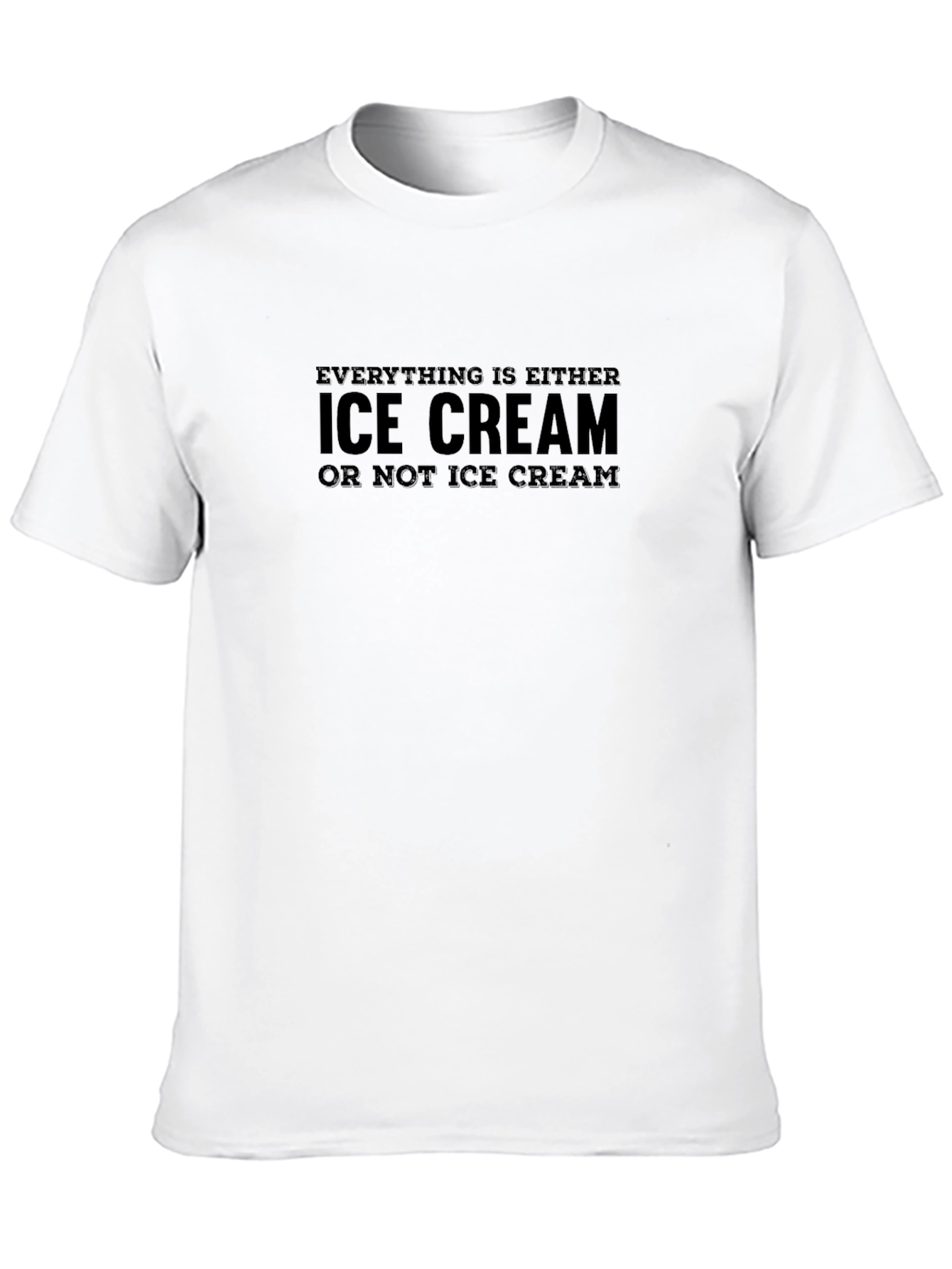 Black Ice Cream Graphic Tee - Funny Novelty Shirt view 10