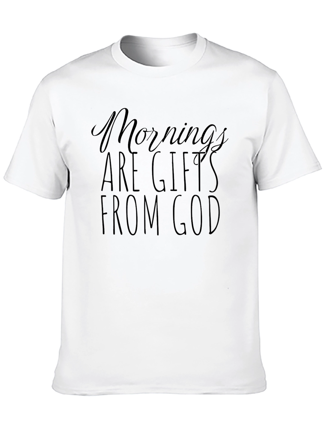 Black Mornings are Gifts from God T-Shirt - Black view 10