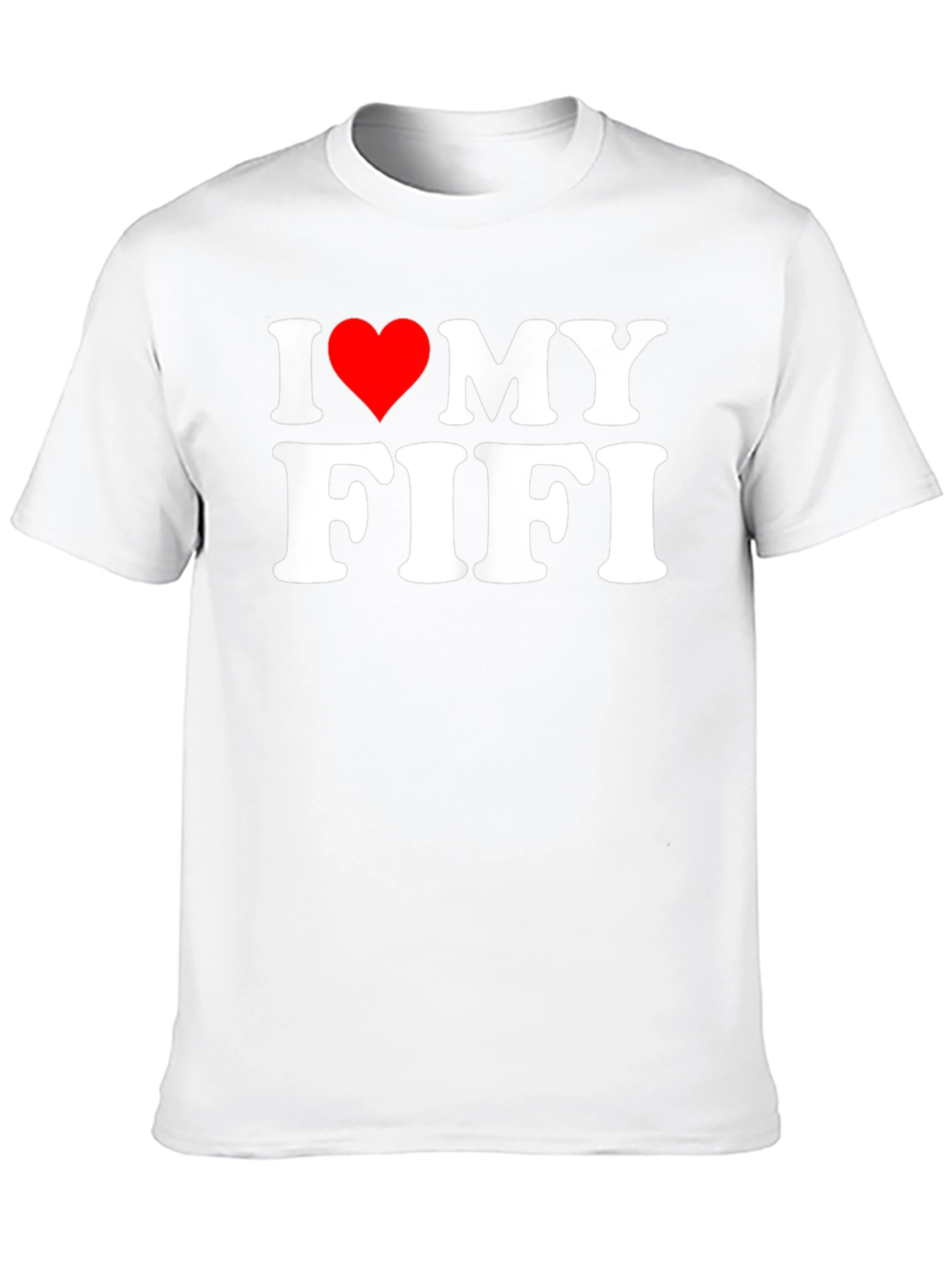Black I Heart My Fifi T-Shirt - Novelty Graphic Tee view 10