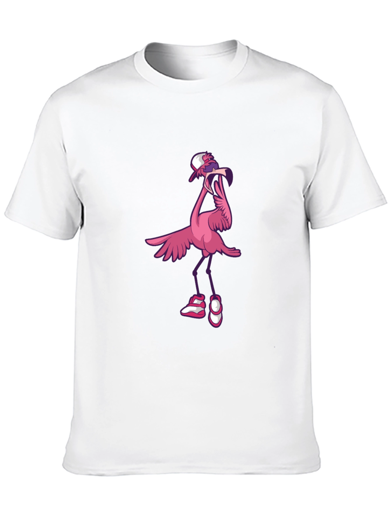 Black Funky Flamingo Graphic T-Shirt view 10