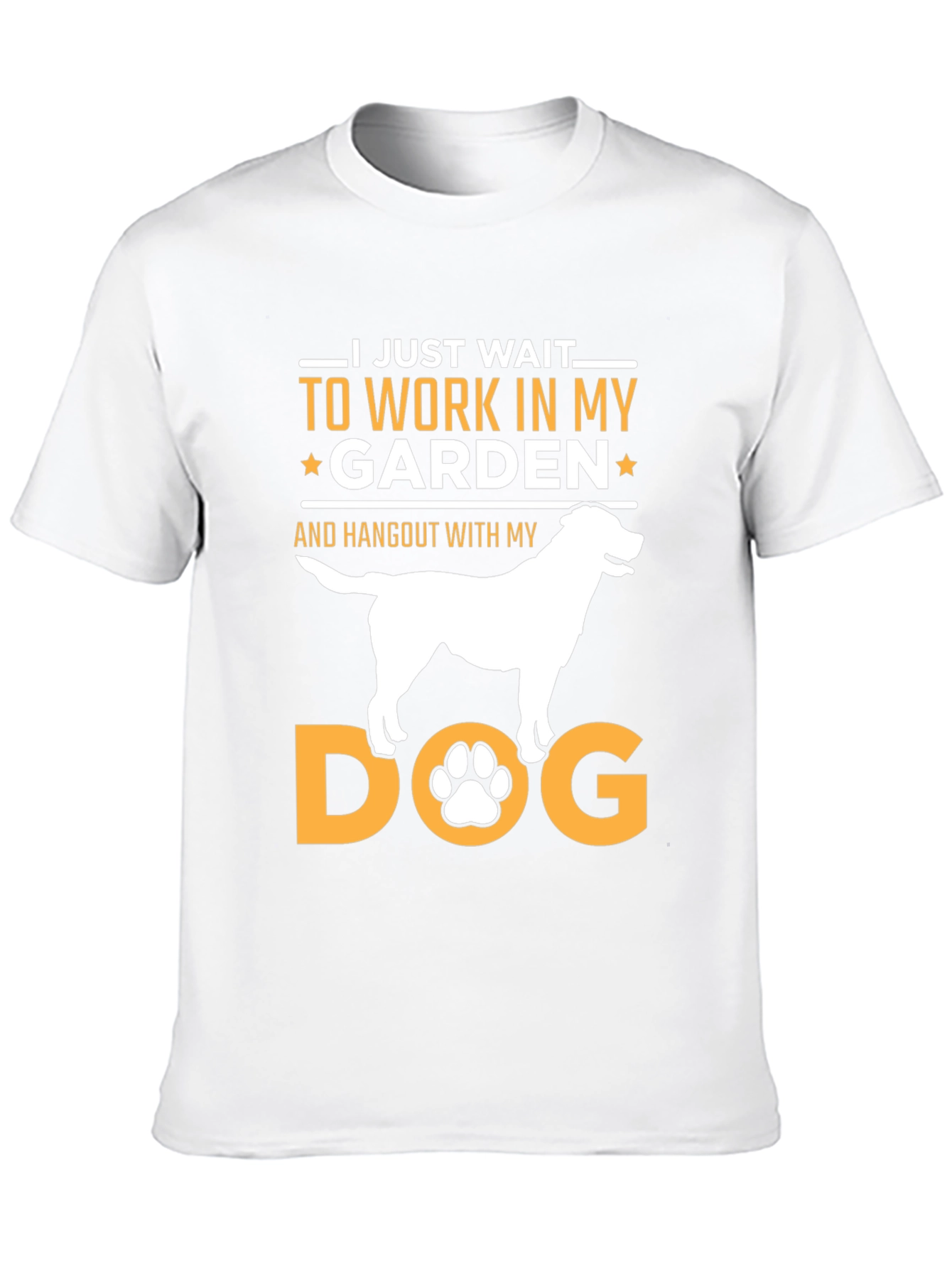 Black Dog Garden T-Shirt: I Just Wait To Work In My Garden! view 10
