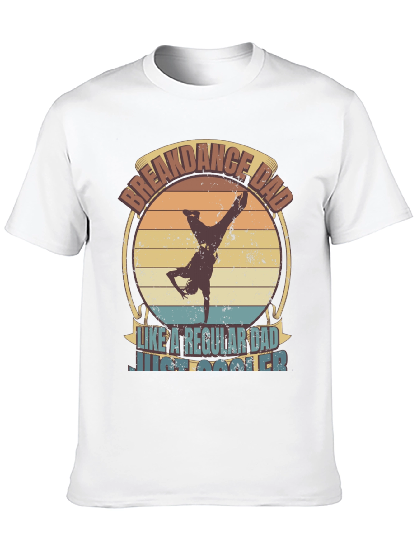 Black Breakdance Dad T-Shirt - Cool Father's Day Tee view 10
