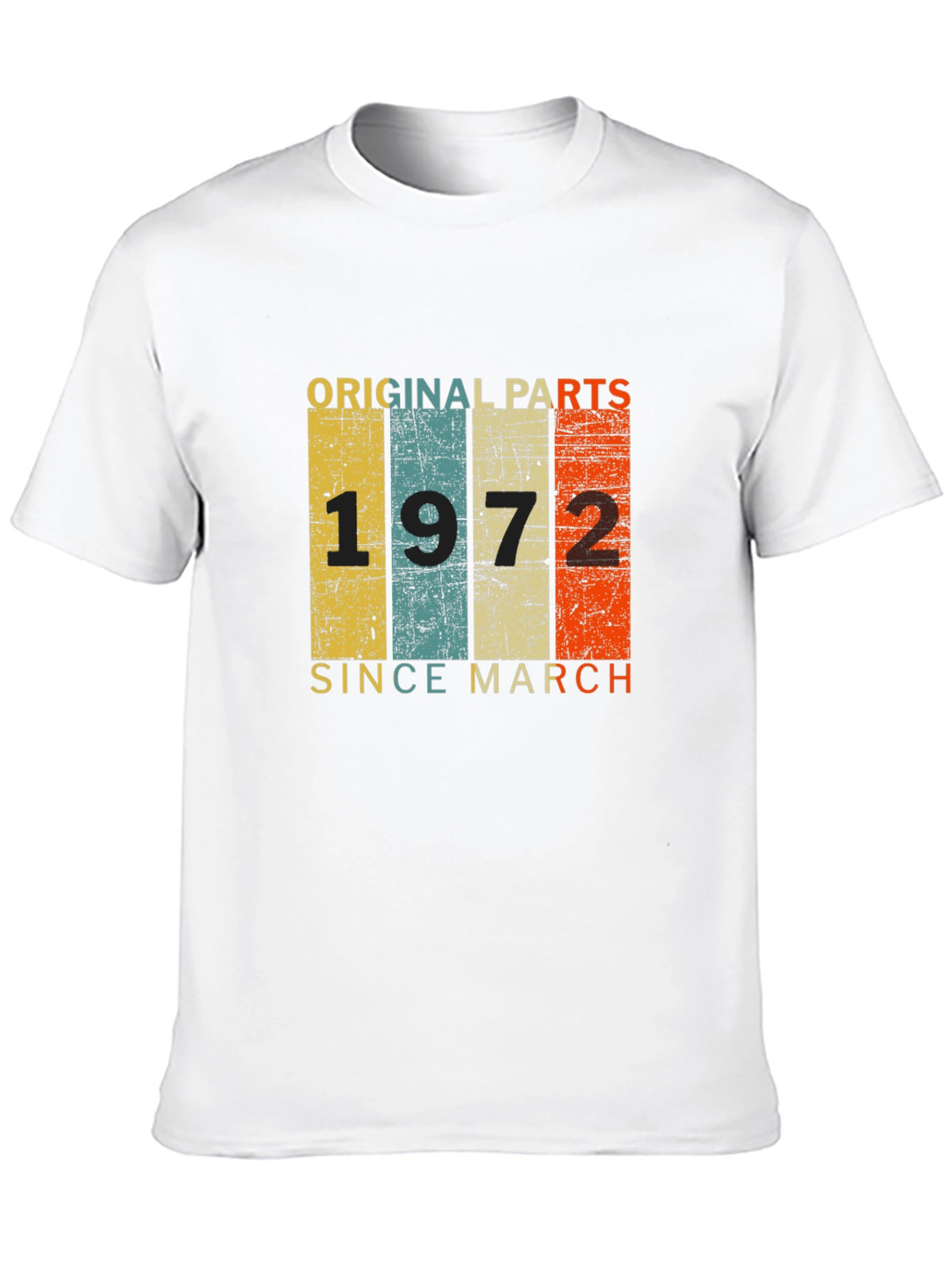 Black Original Parts 1972 Since March T-Shirt view 10