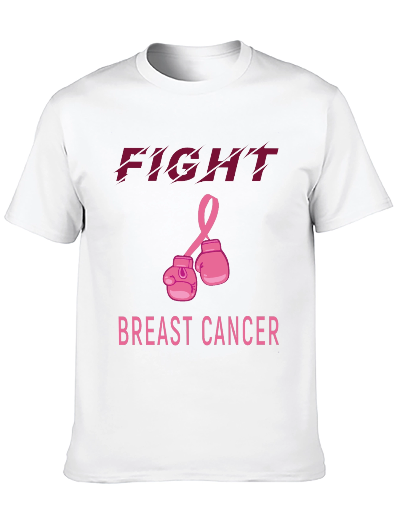 Black Fight Breast Cancer T-Shirt view 10