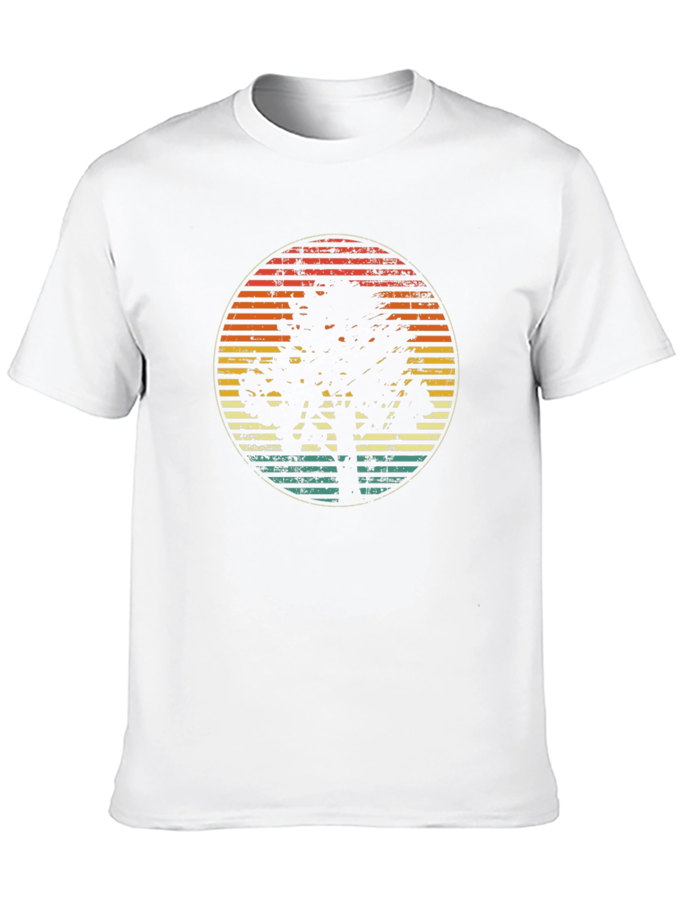 Black Retro Tree Silhouette Graphic Tee view 10