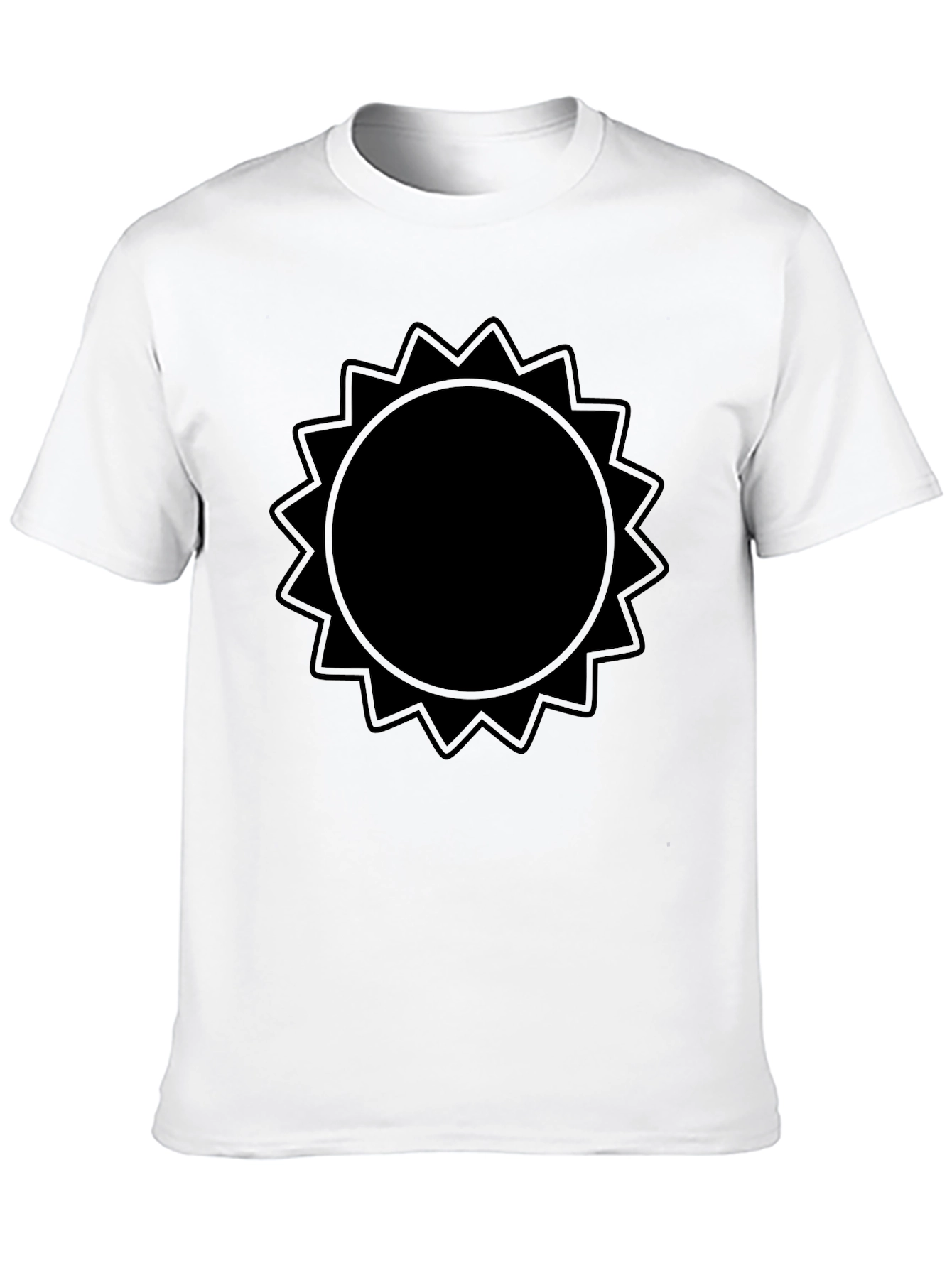 Black Black Sun Graphic Tee - Modern Casual Style view 10