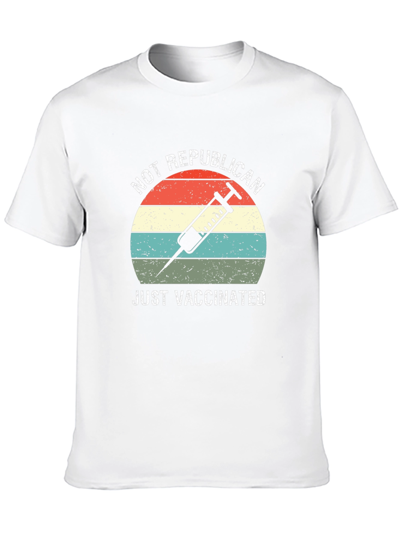 Black Not Republican, Just Vaccinated T-Shirt view 10