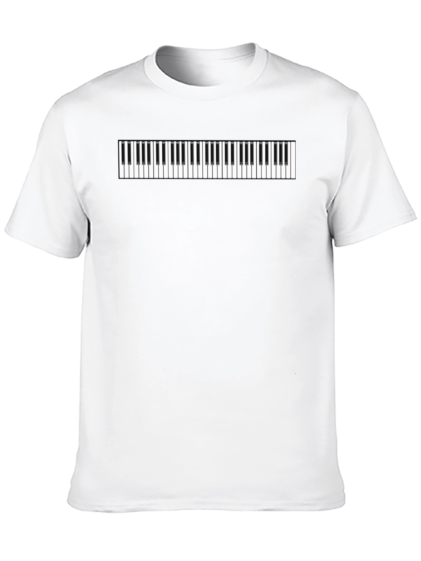 Black Piano Keys Graphic Tee - Black Cotton Comfort view 10