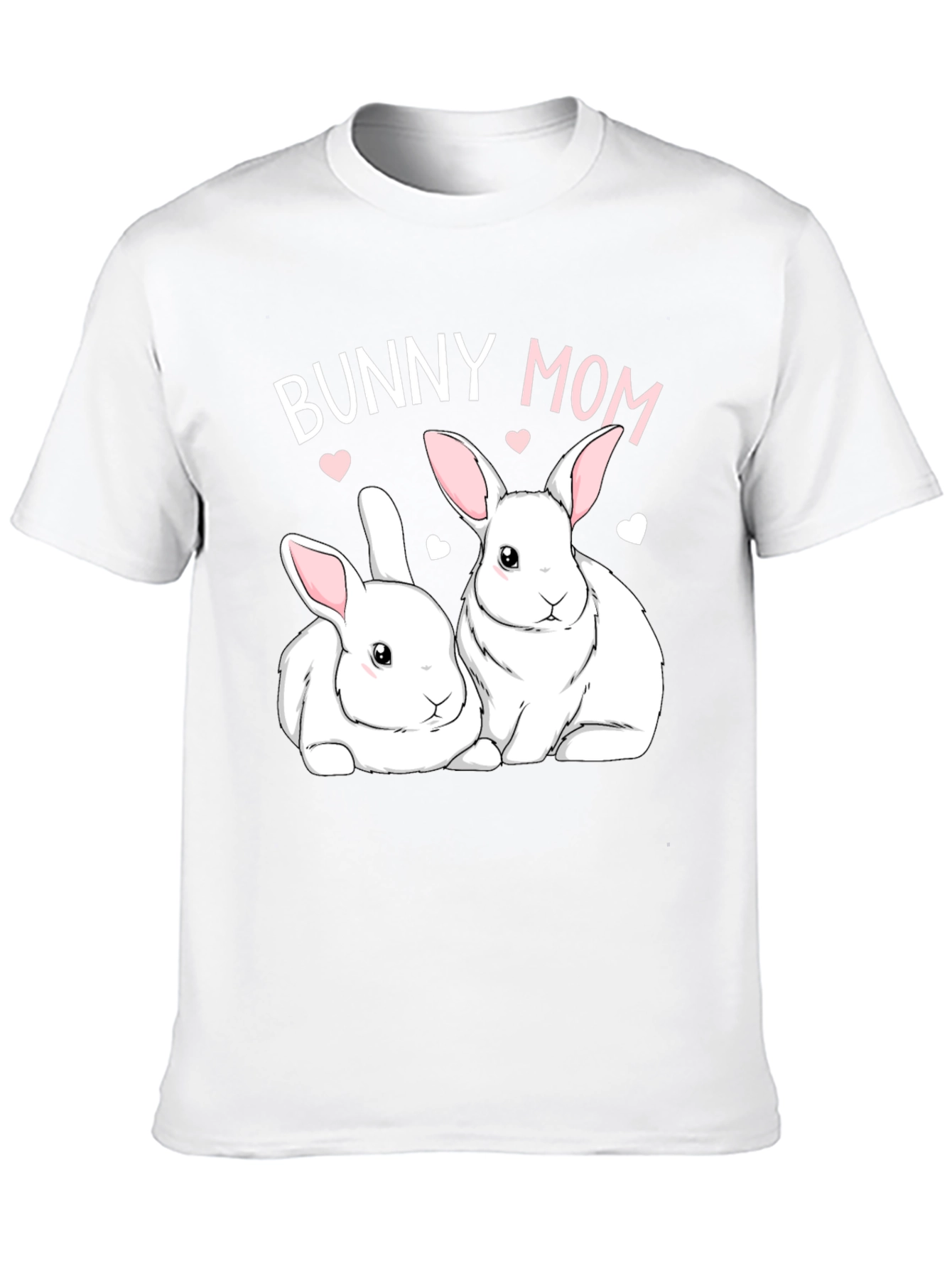 Black Bunny Mom T-Shirt - Cute Rabbit Graphic Tee view 10