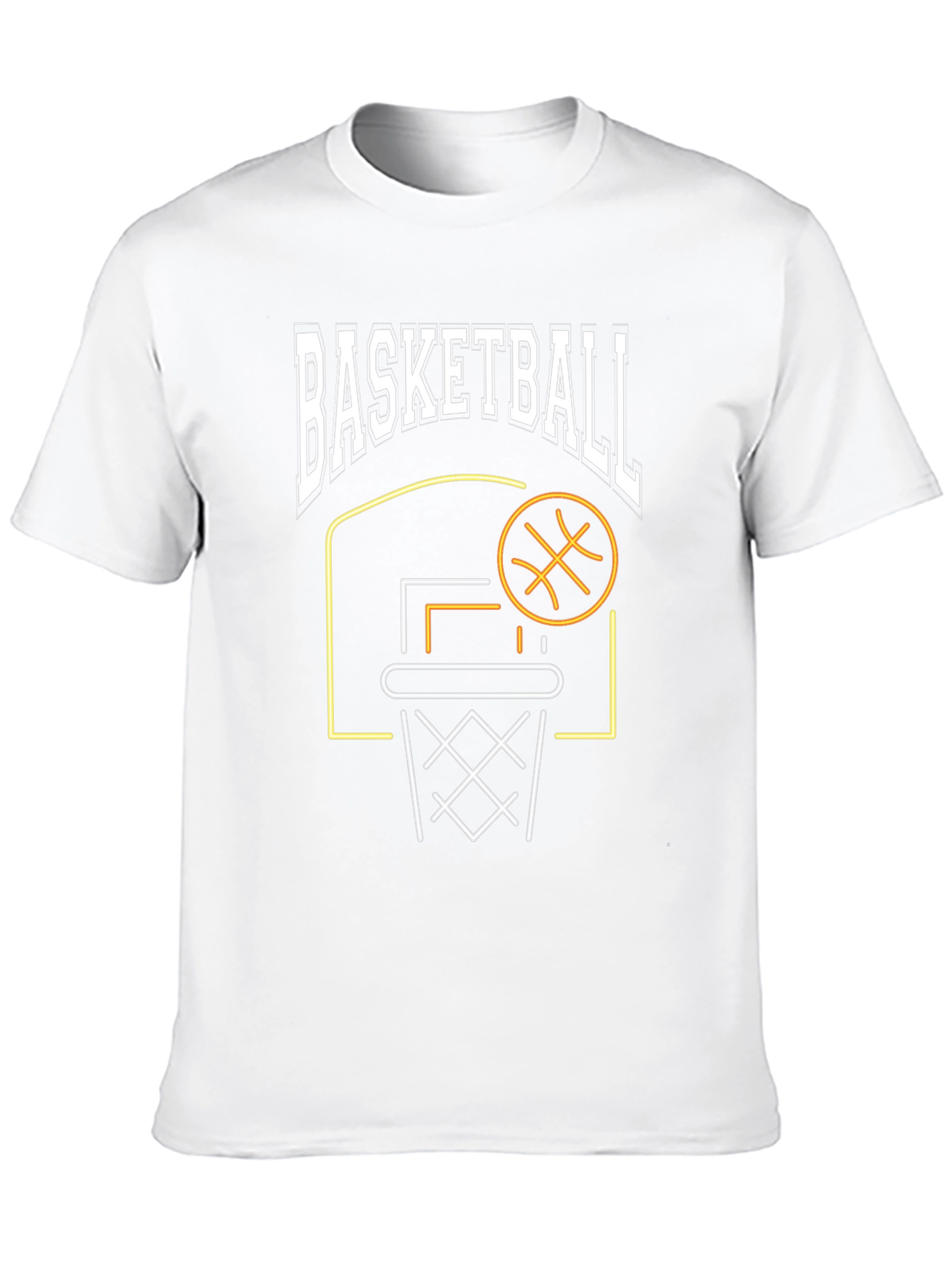Black Basketball Graphic T-Shirt - Black, Sporty Design view 10