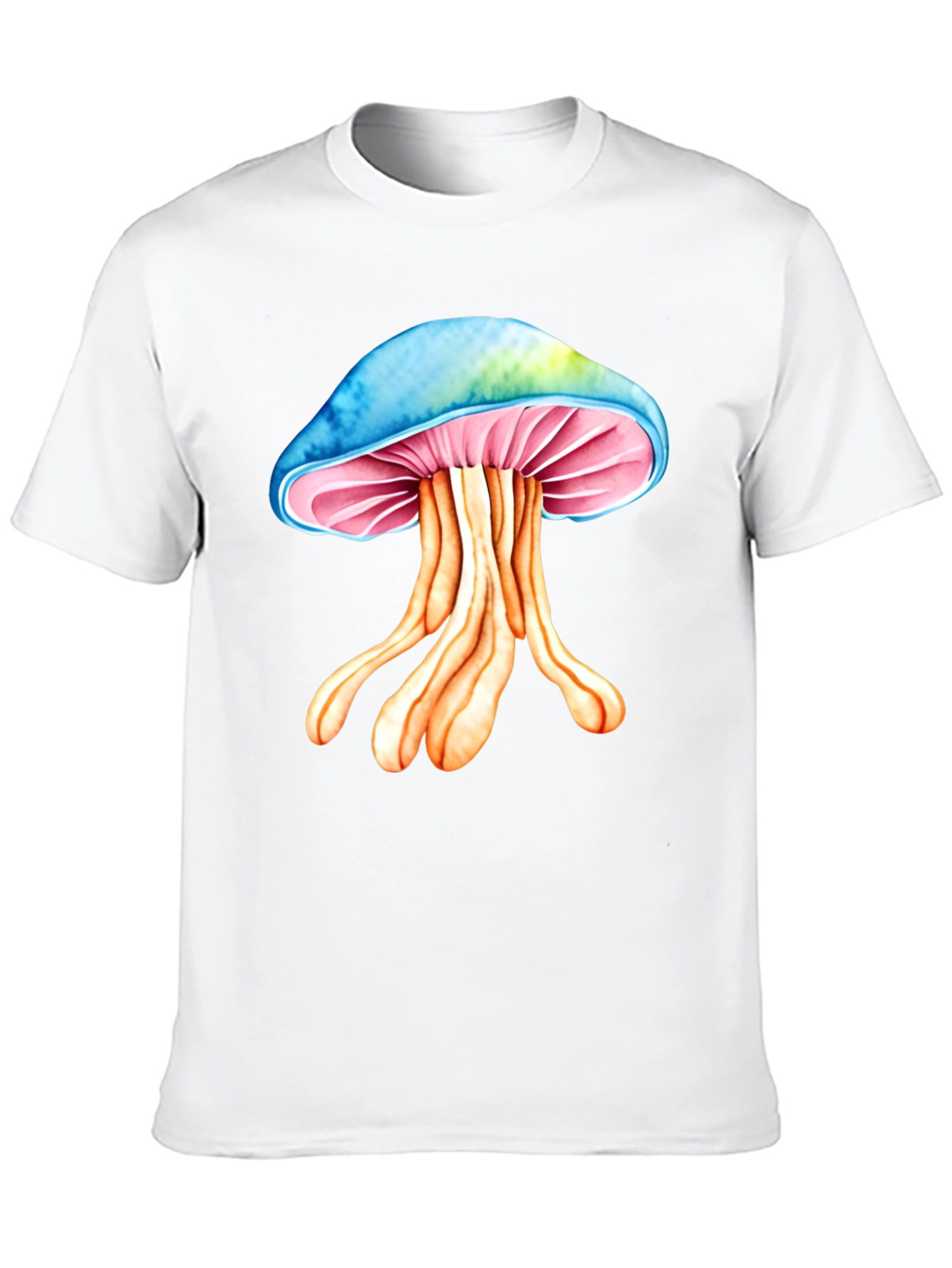 Black Psychedelic Mushroom Graphic Tee - Unique Design! view 10