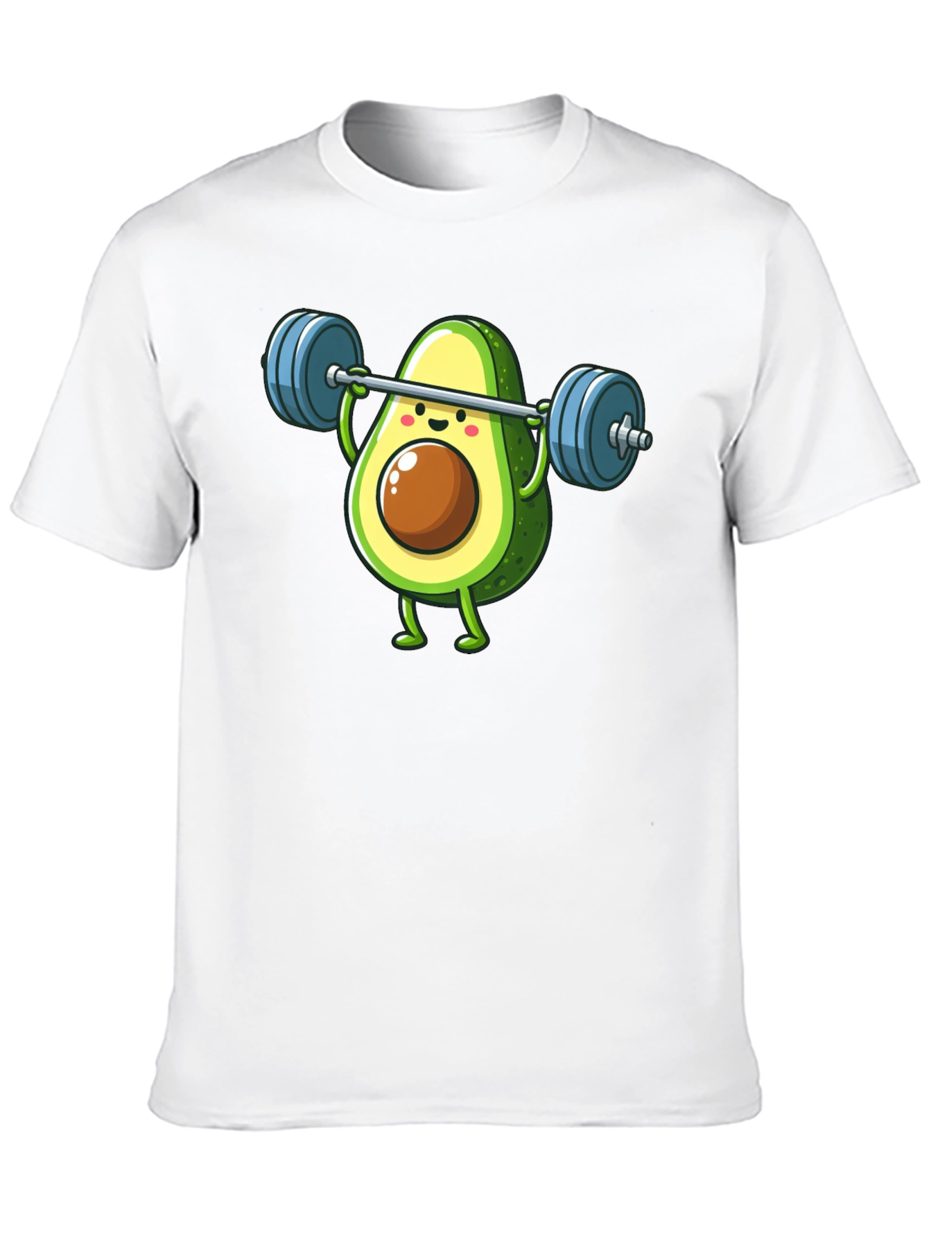 Black Avocado Lifting Barbell Funny Workout T-Shirt view 10