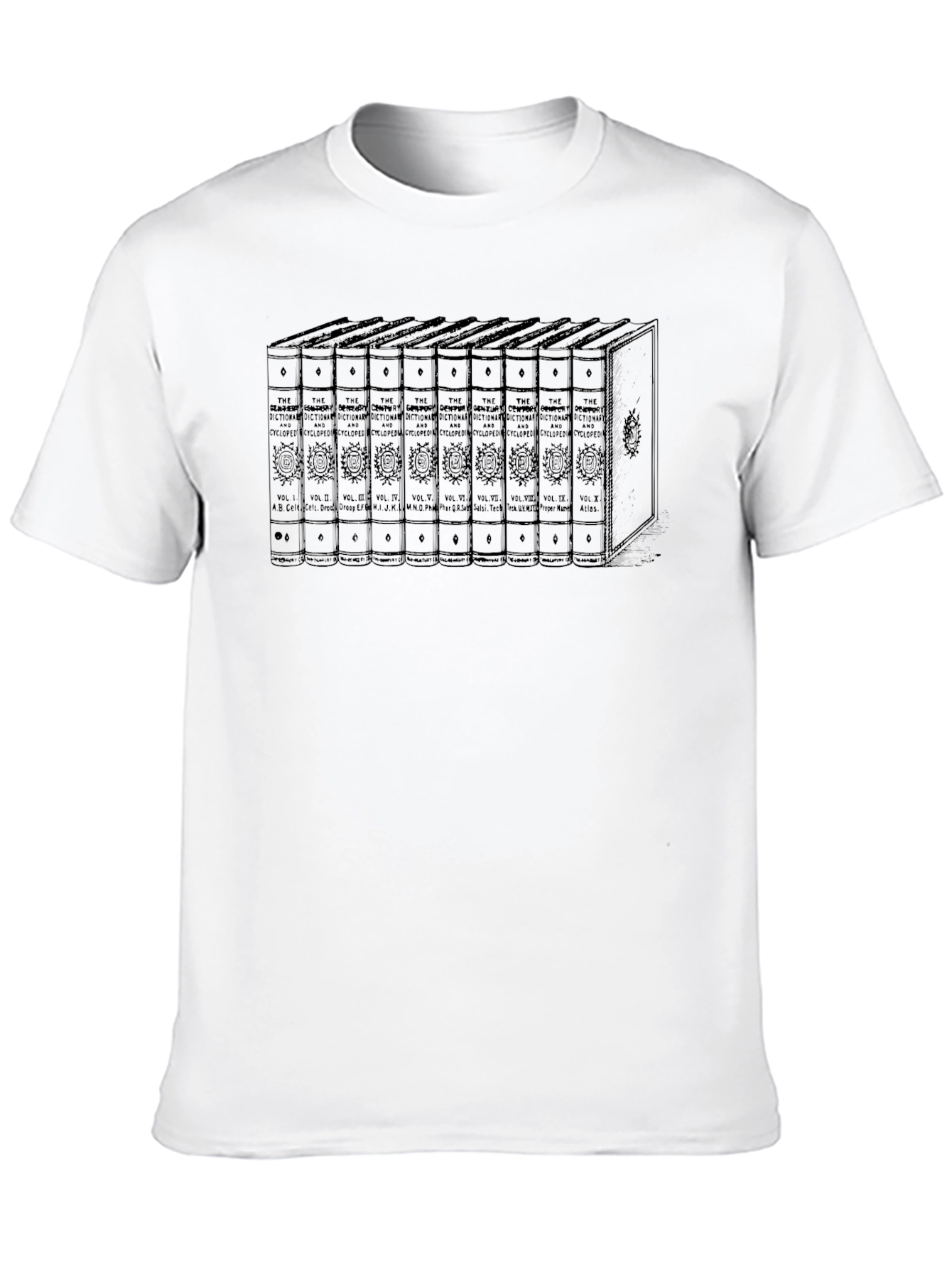 Black Book Shelf T-Shirt - Literary Style view 10