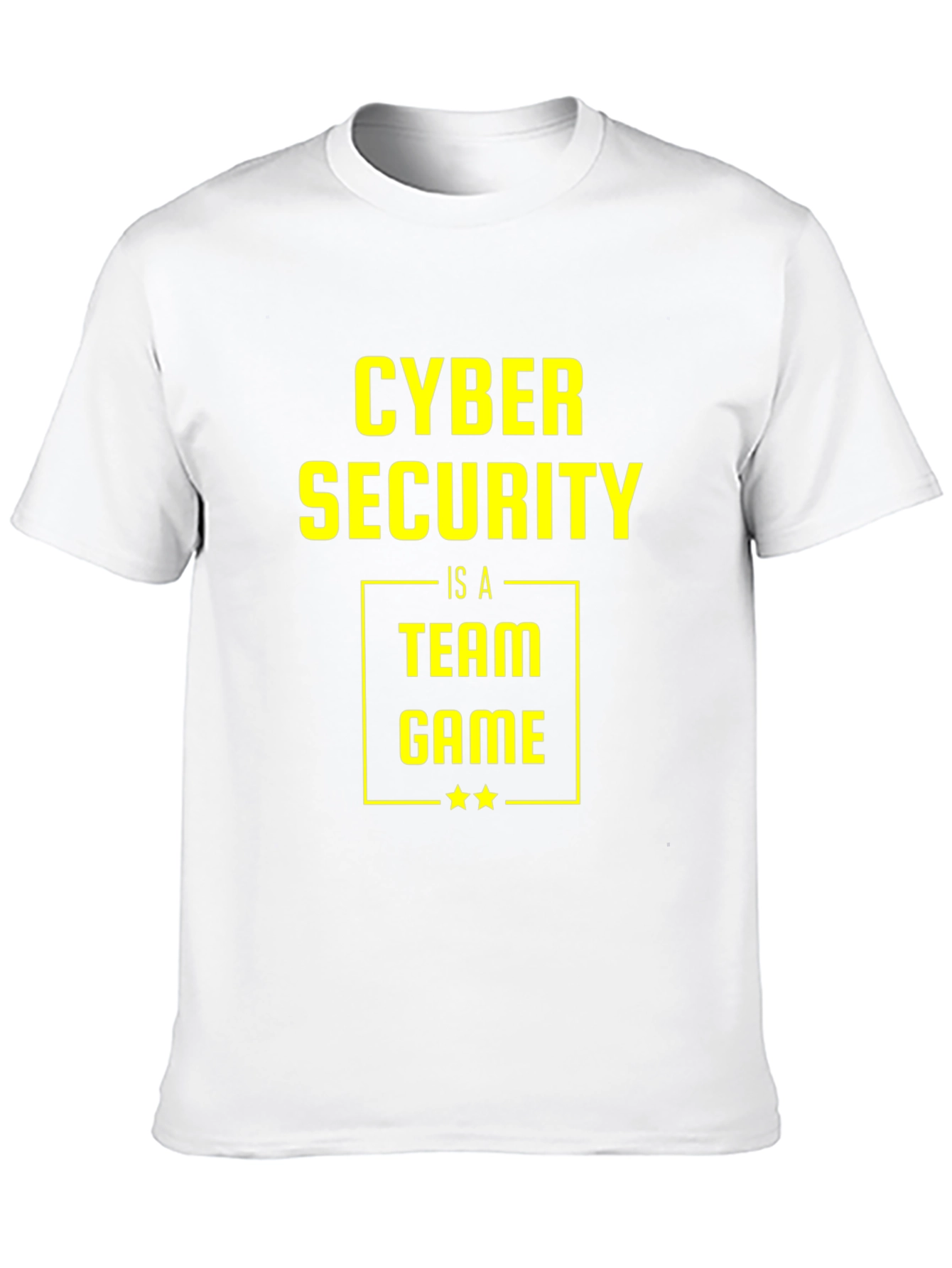 Black Cyber Security Team Game T-Shirt - Black view 10