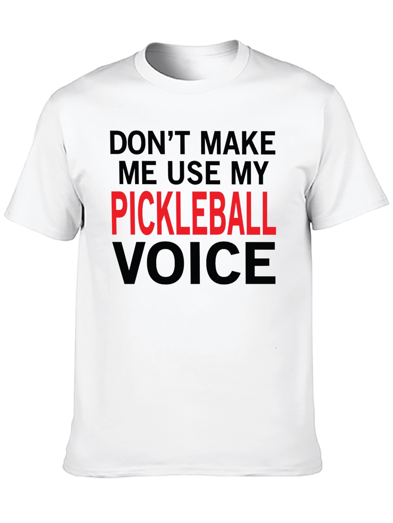 Black Pickleball Voice Graphic T-Shirt view 10