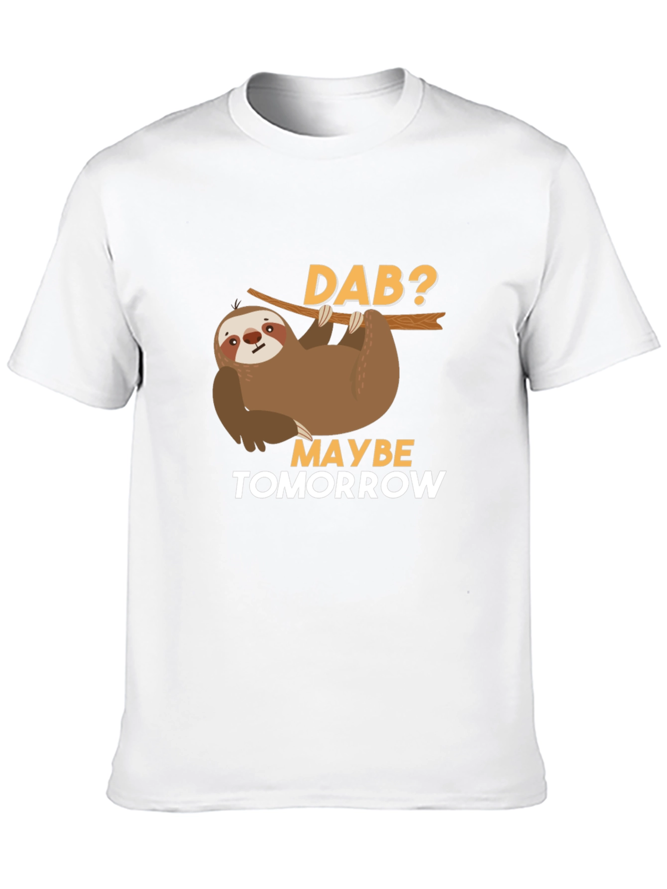 Black Funny Sloth Dab Tomorrow T-Shirt view 10