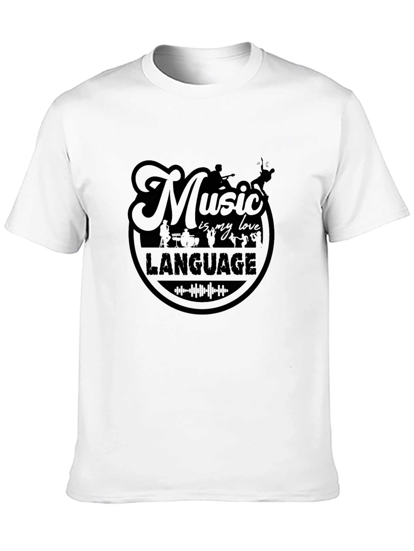 Black Music is My Love Language Graphic Tee - Black view 10