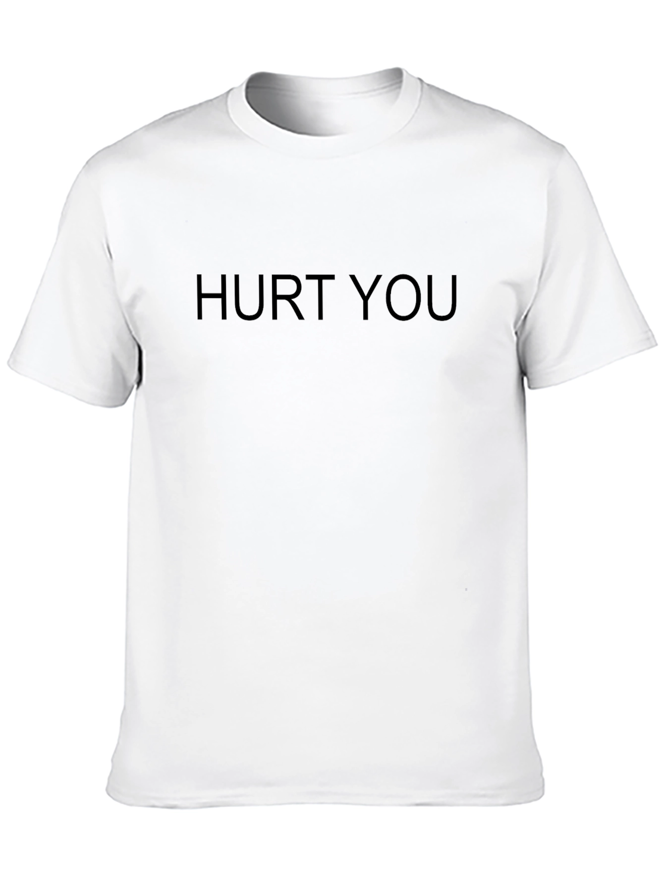 Black Hurt You Graphic Tee - Black Cotton T-Shirt view 10
