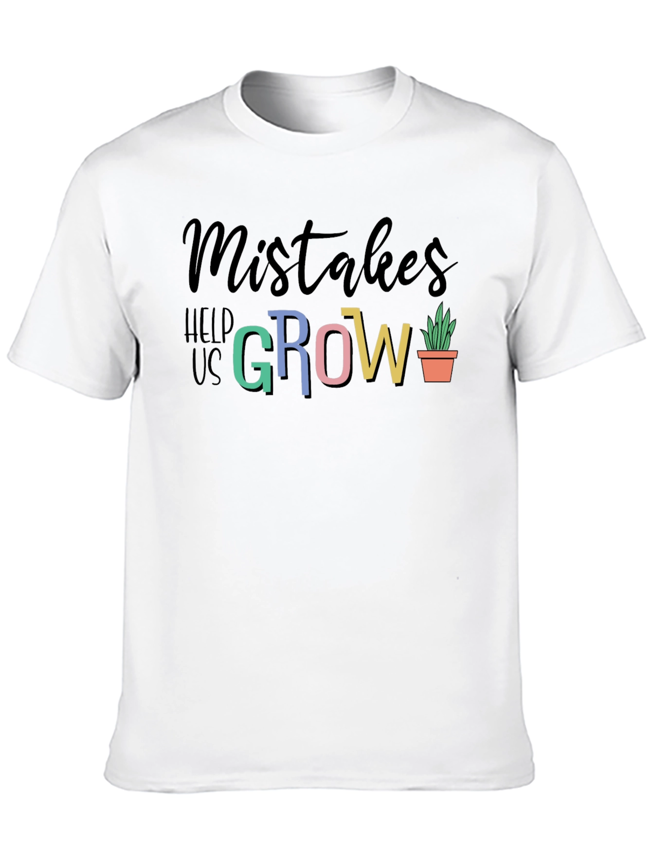 Black Mistakes Help Us Grow T-Shirt - Inspiring Design view 10