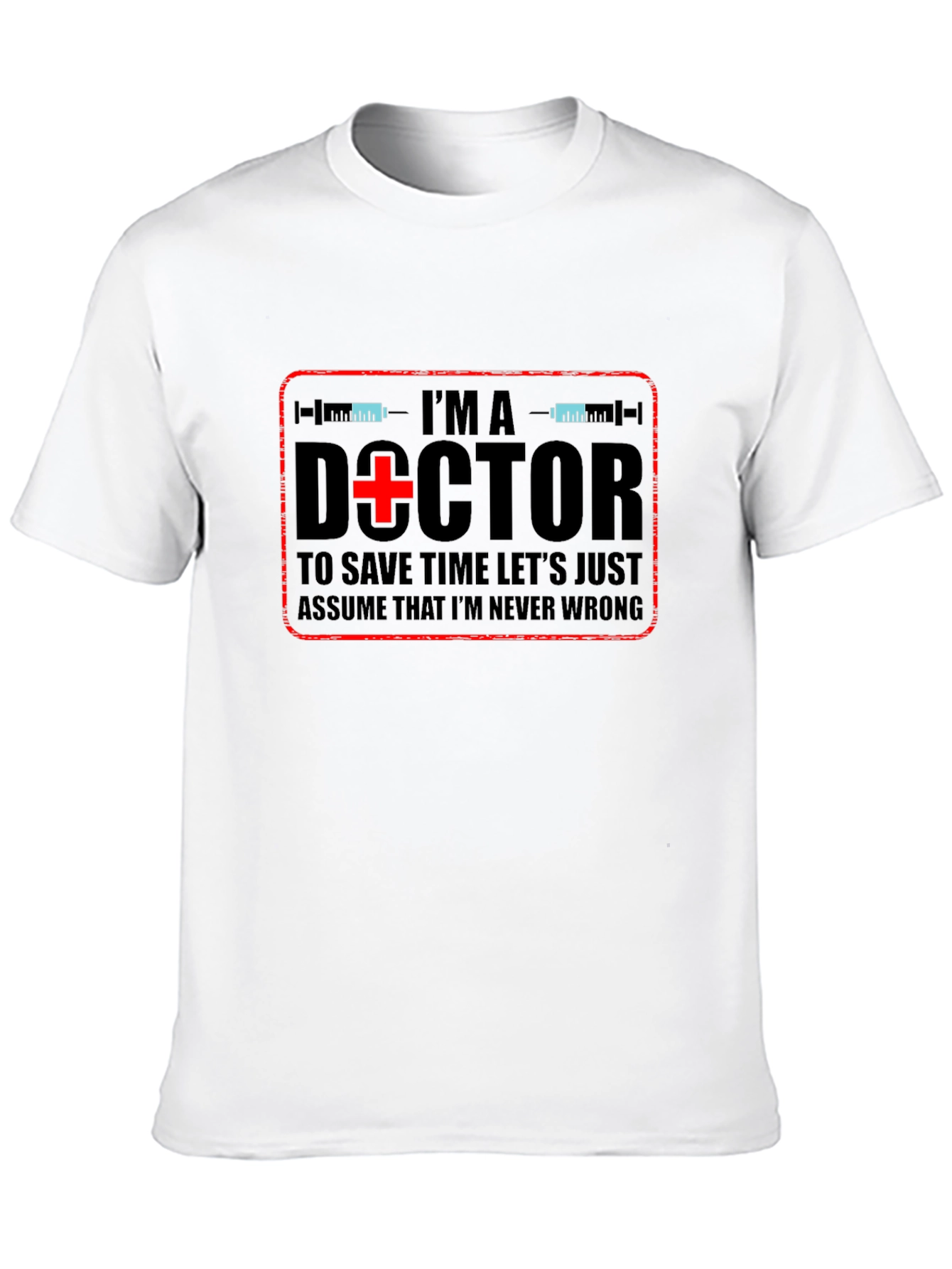 Black I'm a Doctor Graphic T-Shirt view 10