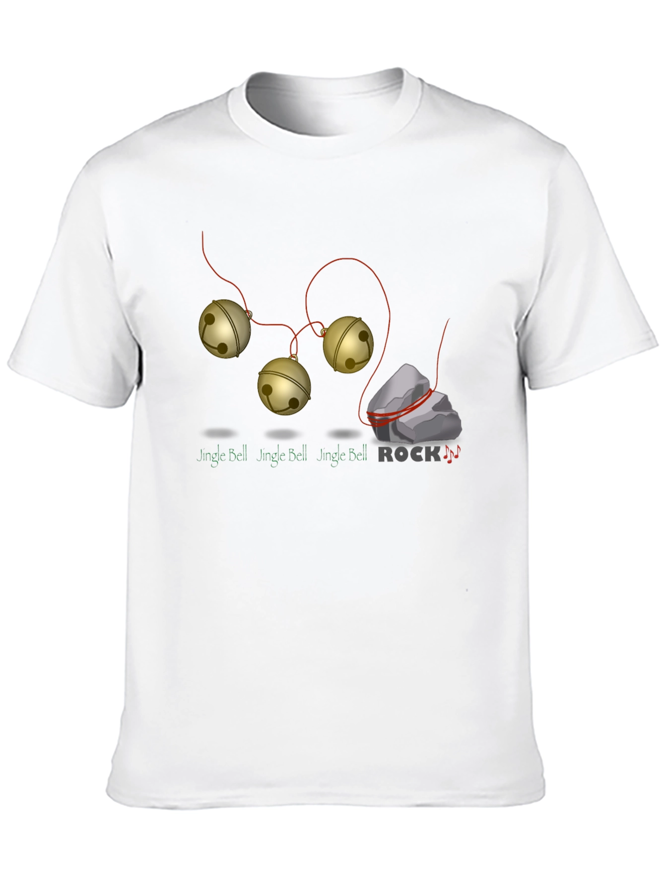 Black Jingle Bell Rock Graphic T-Shirt - Holiday Humor view 10