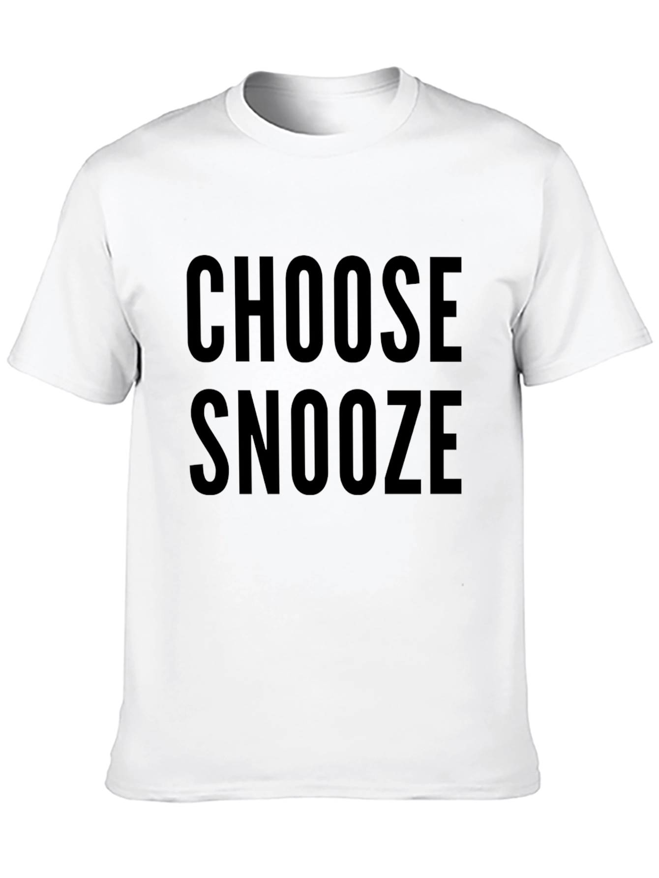 Black Choose Snooze Graphic Tee - Relaxed Fit view 10