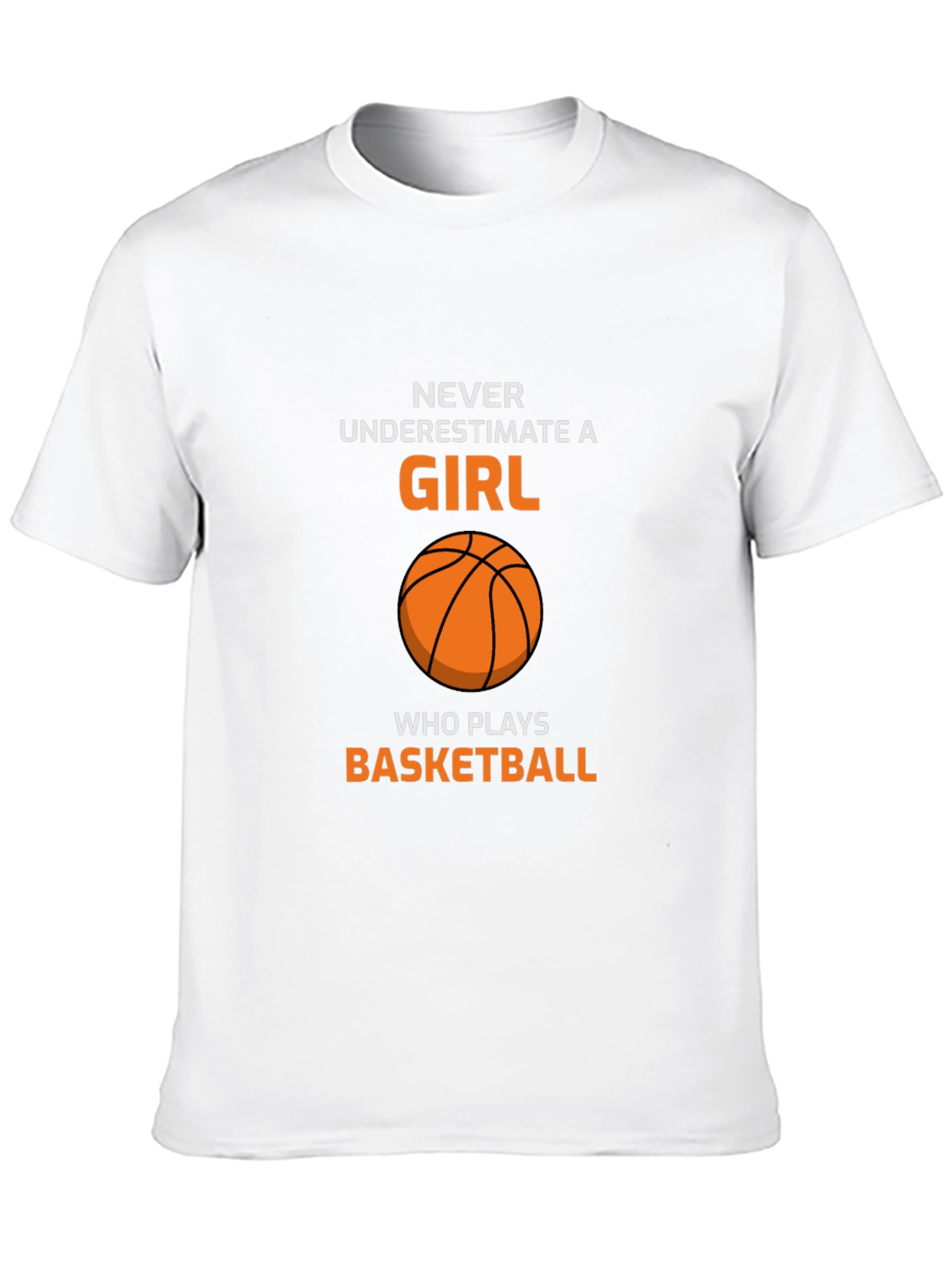 Black Basketball Girl T-Shirt - Never Underestimate view 10
