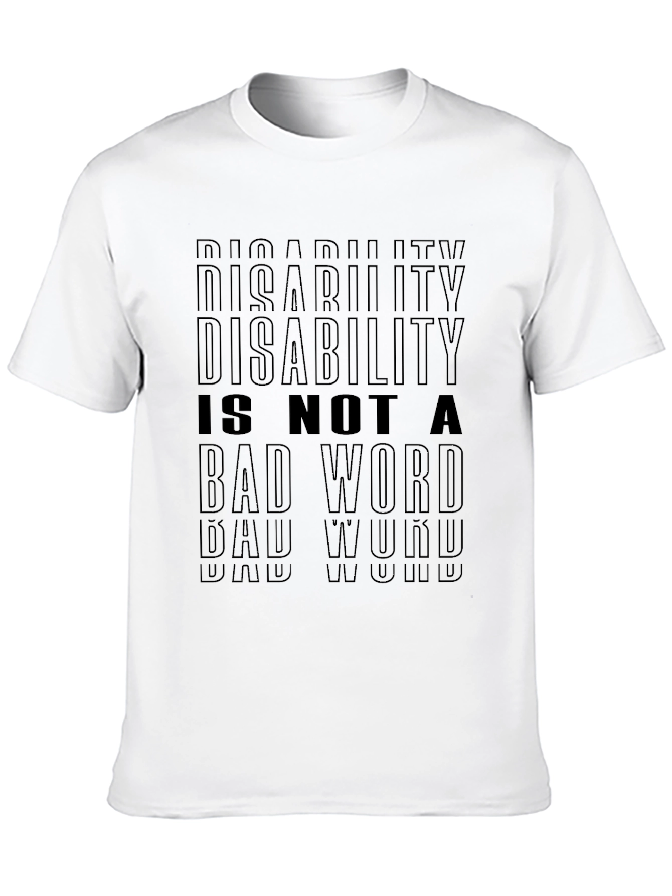 Black Disability is Not a Bad Word T-Shirt view 10