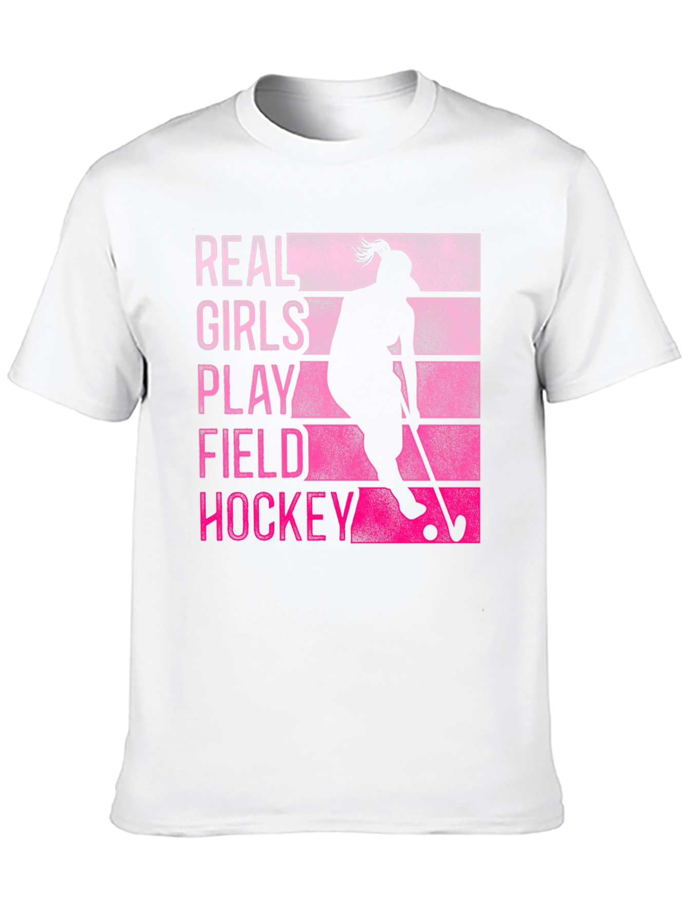 Black Real Girls Play Field Hockey T-Shirt view 10