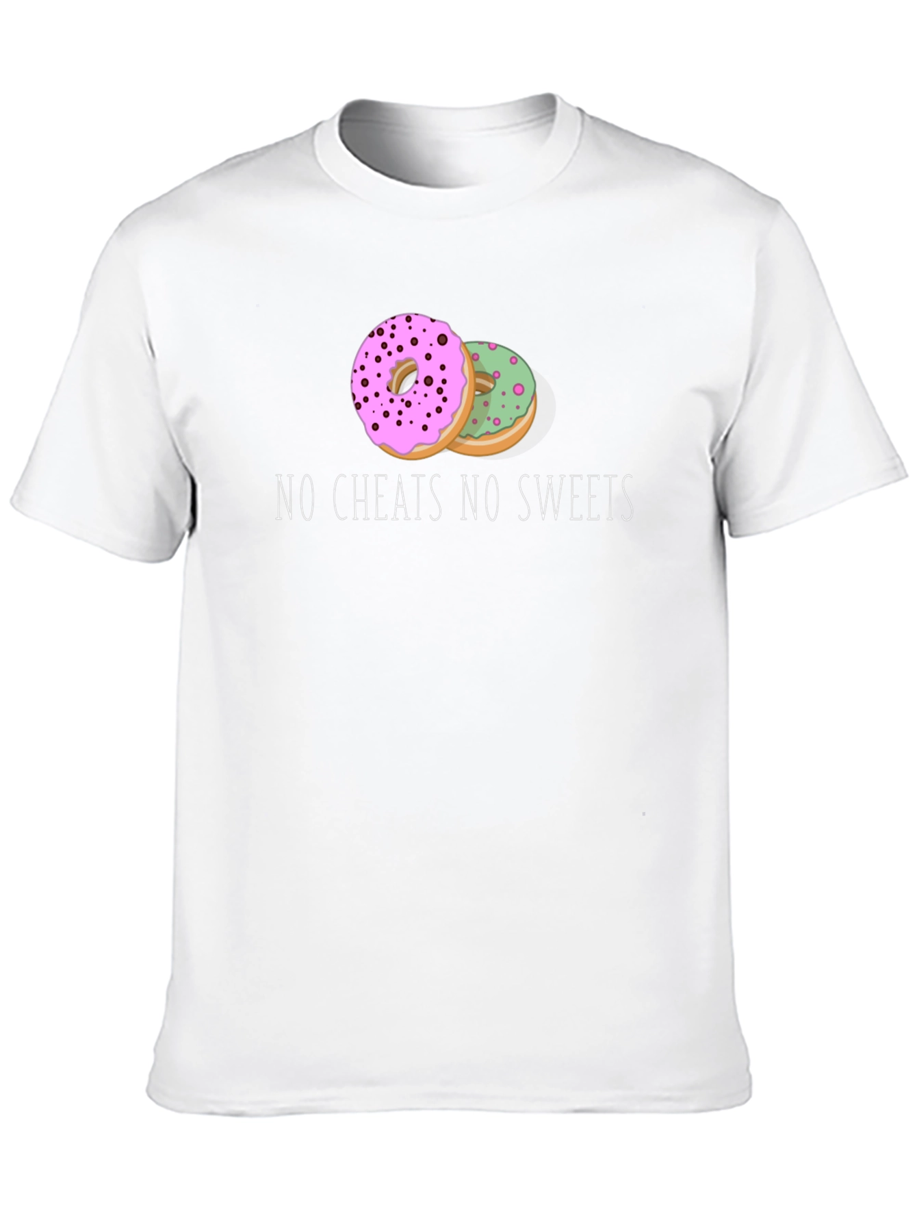 Black No Cheats No Sweets Donut Graphic Tee view 10