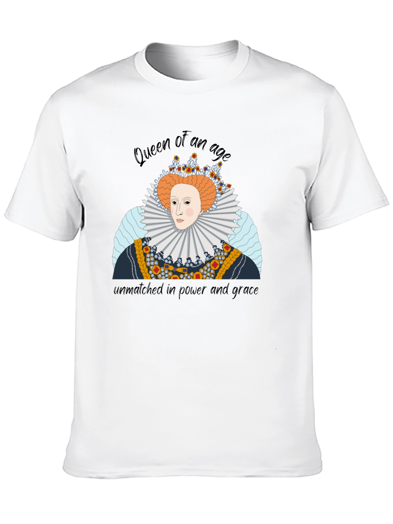 Black Queen Elizabeth Graphic T-Shirt - Royal Apparel view 10