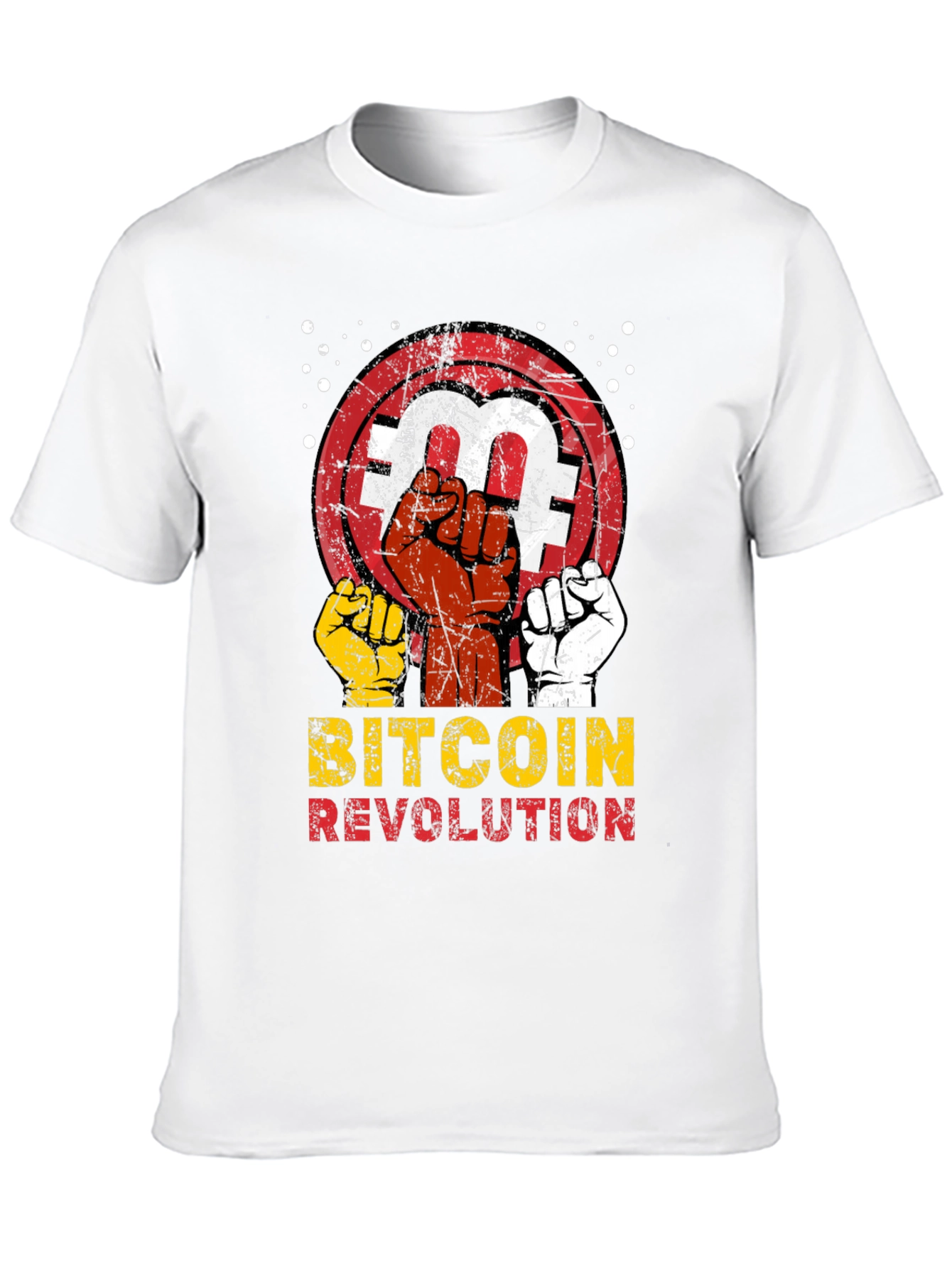 Black Bitcoin Revolution Graphic Tee view 10