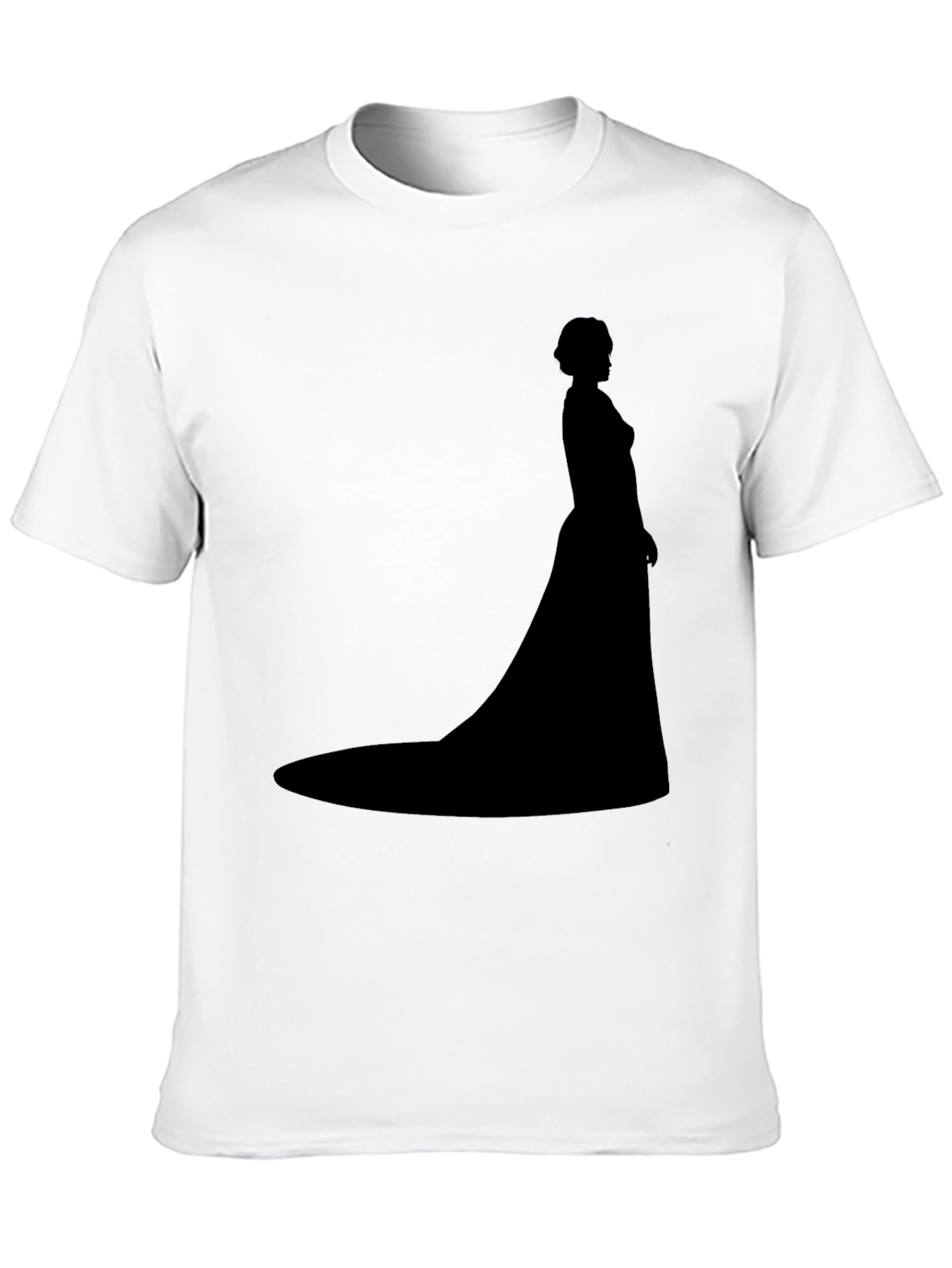 Black Elegant Silhouette T-Shirt - Classic Style view 10