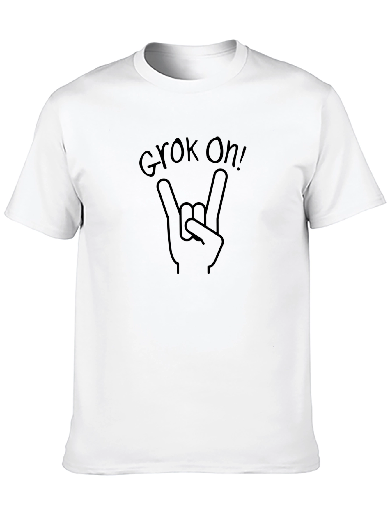 Black Grok On! Black Graphic T-Shirt view 10
