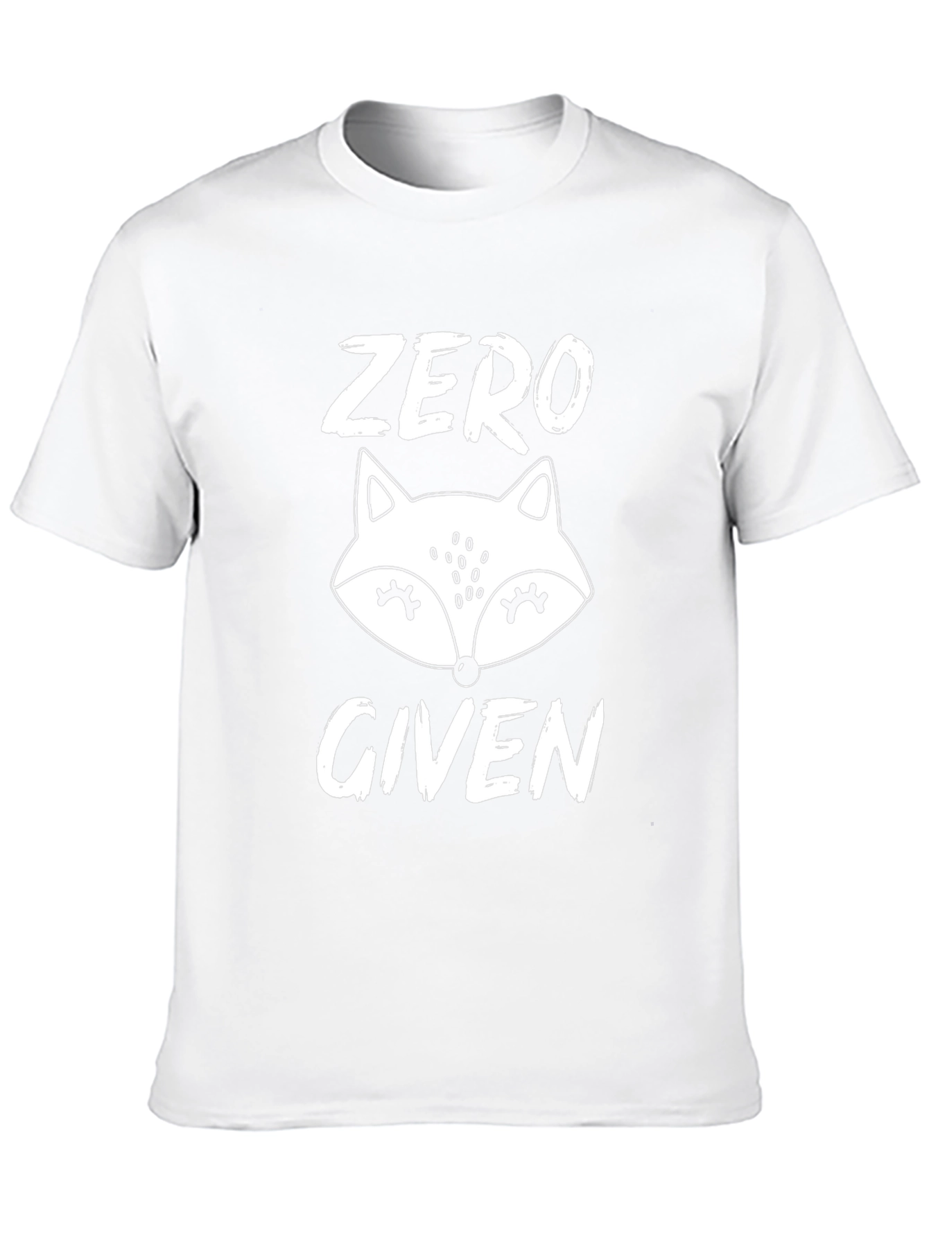 Black Zero Fox Given T-Shirt - Novelty Graphic Tee view 10