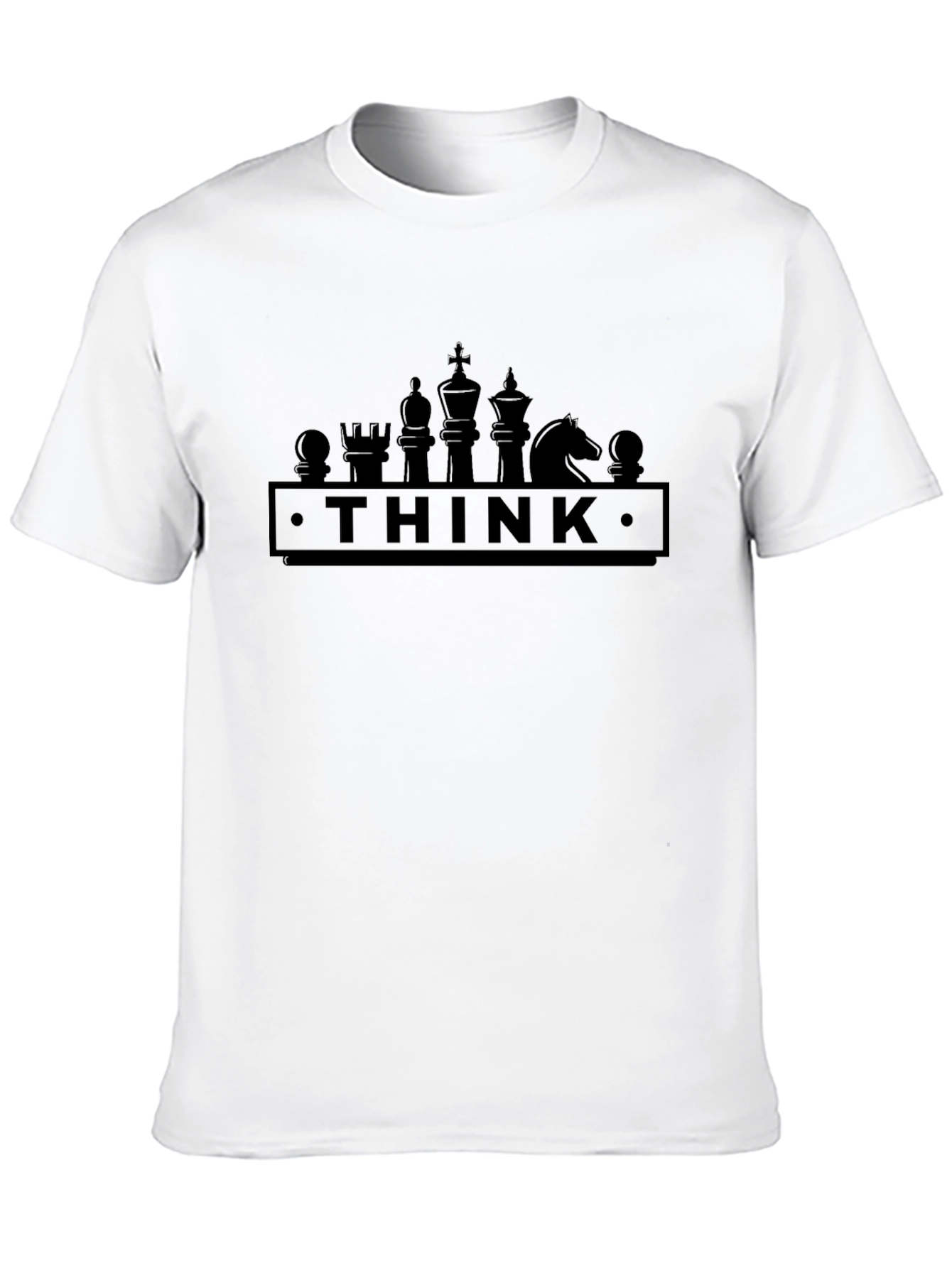 Black Think Chess Graphic Tee - Strategic Style view 10
