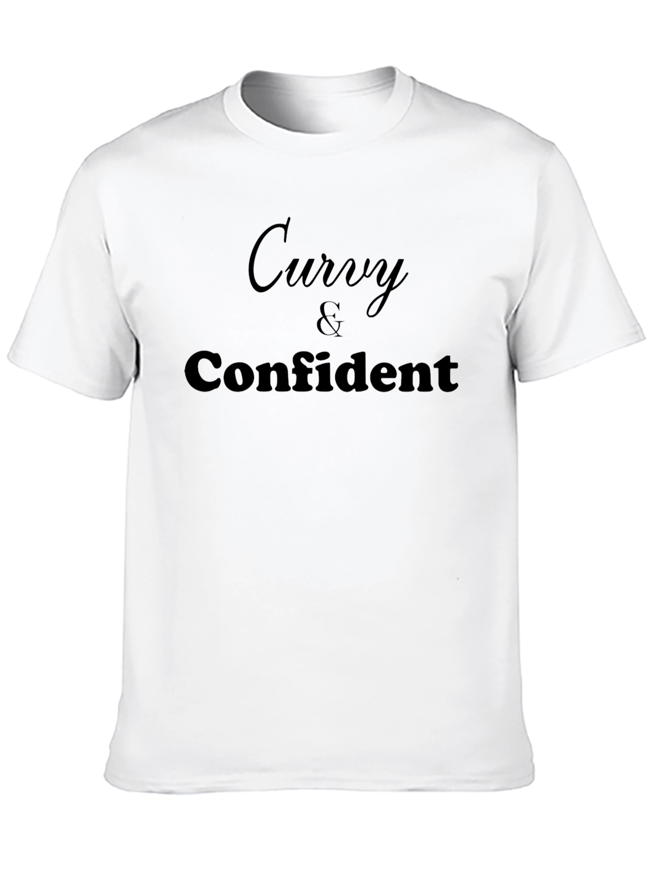 Black Curvy & Confident Graphic T-Shirt view 10