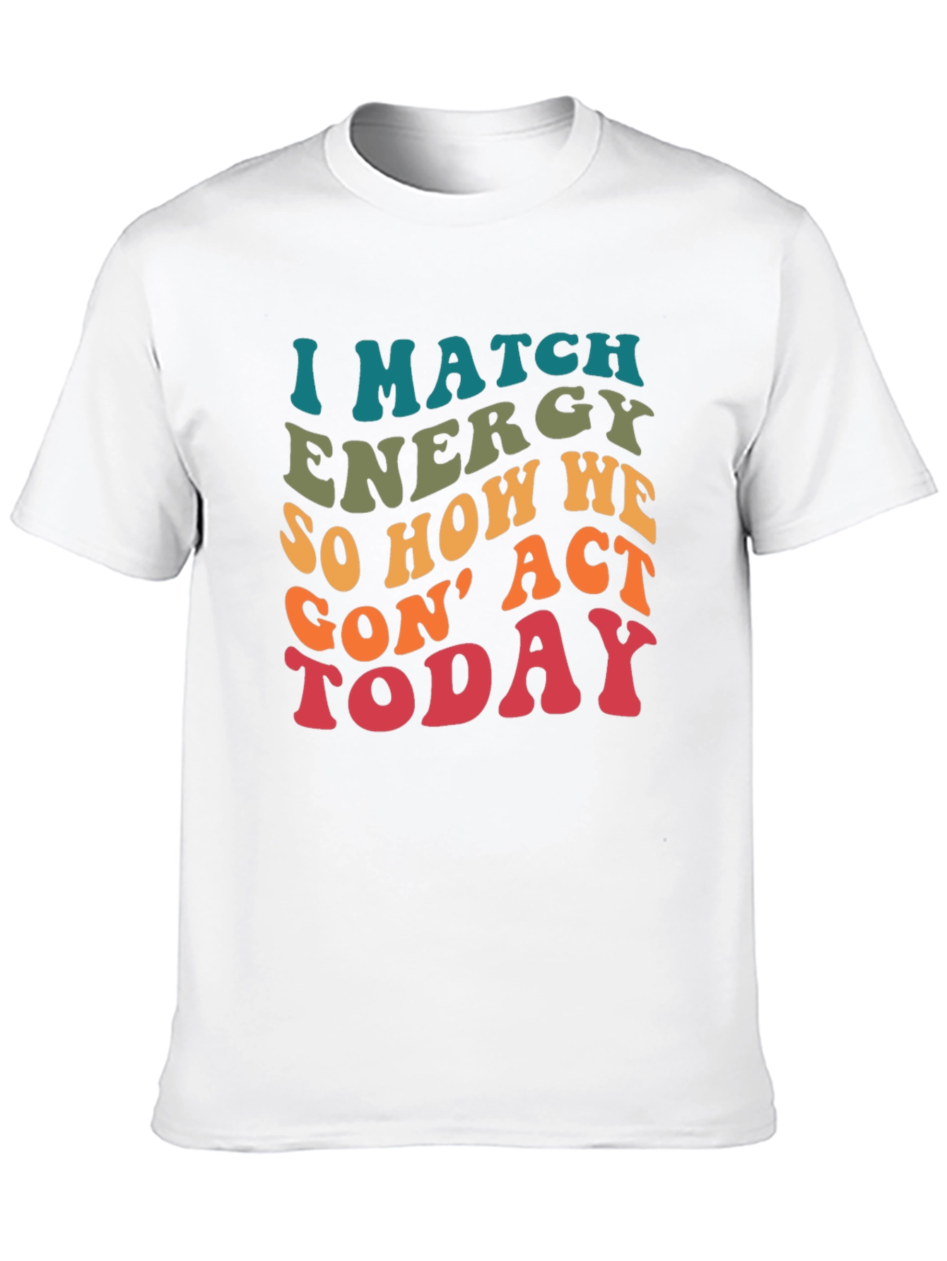 Black I Match Energy Graphic T-Shirt view 10