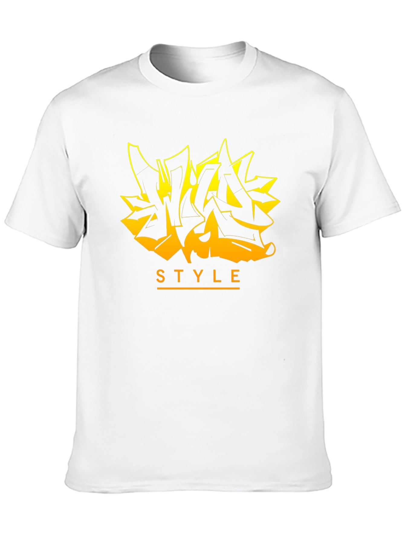 Black Urban Style Graffiti Tee - Black Graphic T-Shirt view 10