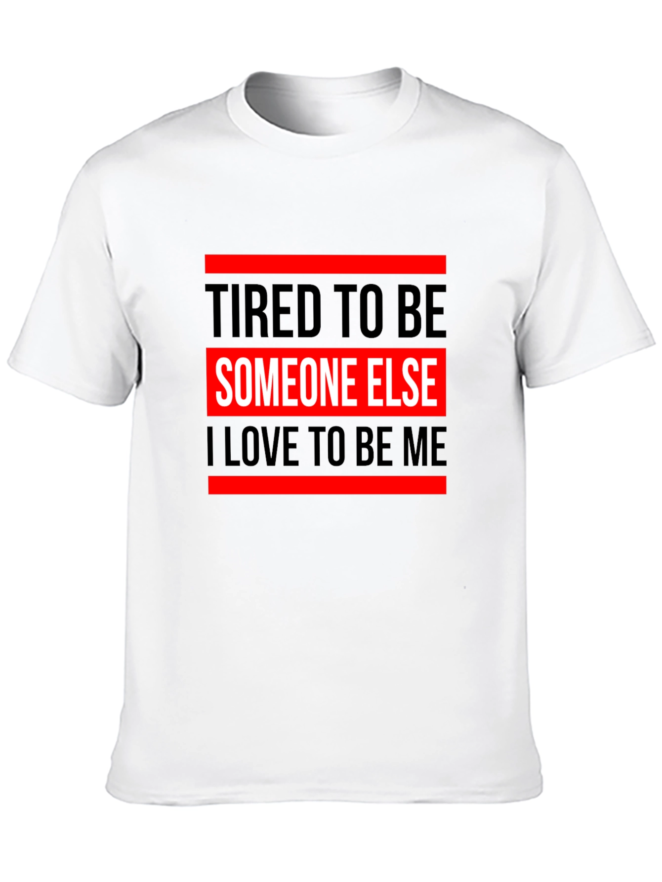 Black Tired To Be Someone Else T-Shirt view 10