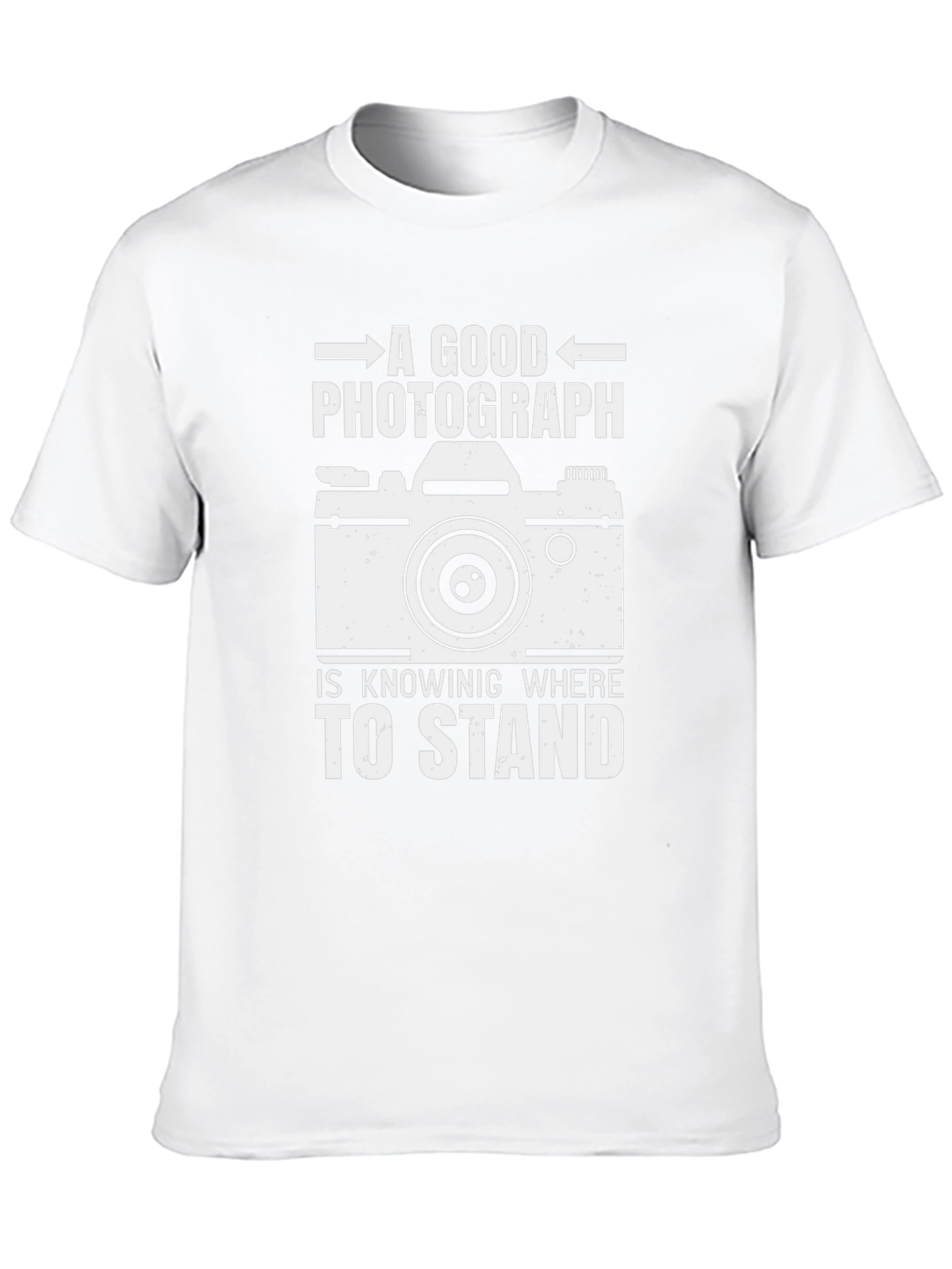 Black Photographer T-Shirt: A Good Photograph Is Knowing Where to Stand view 10