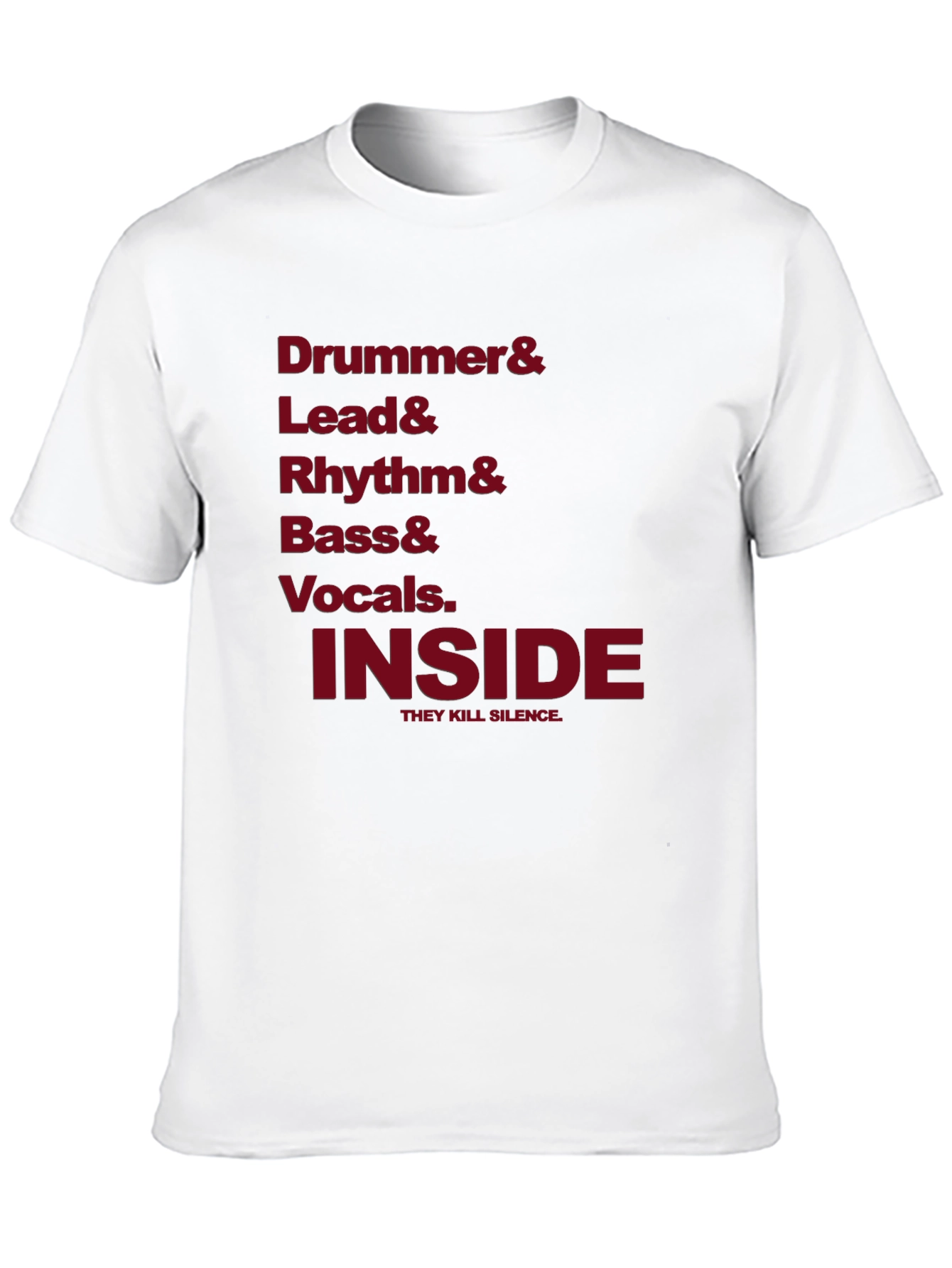 Black Drummer Lead Rhythm Bass Vocals Inside T-Shirt view 10